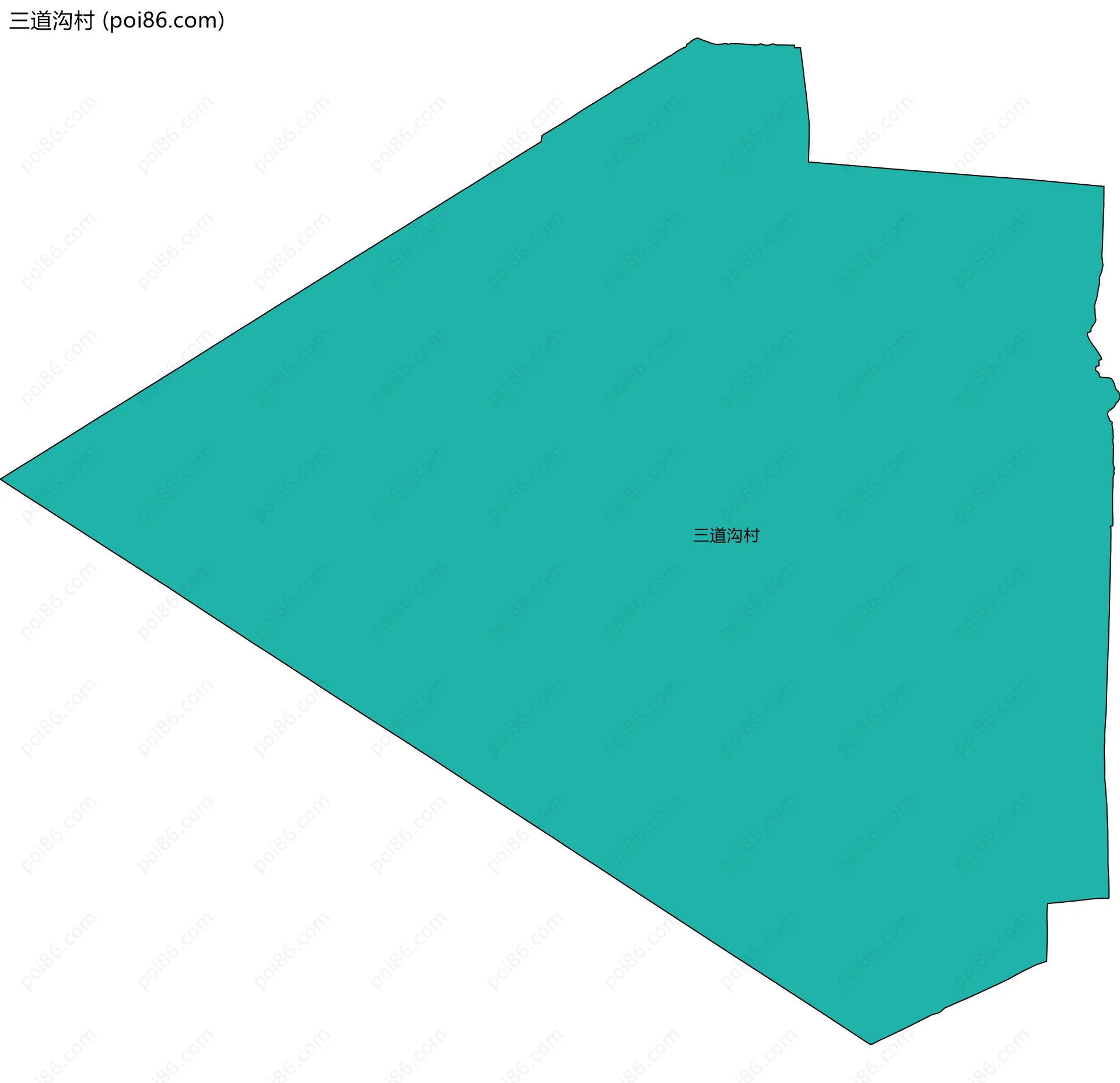 三道沟村边界地图