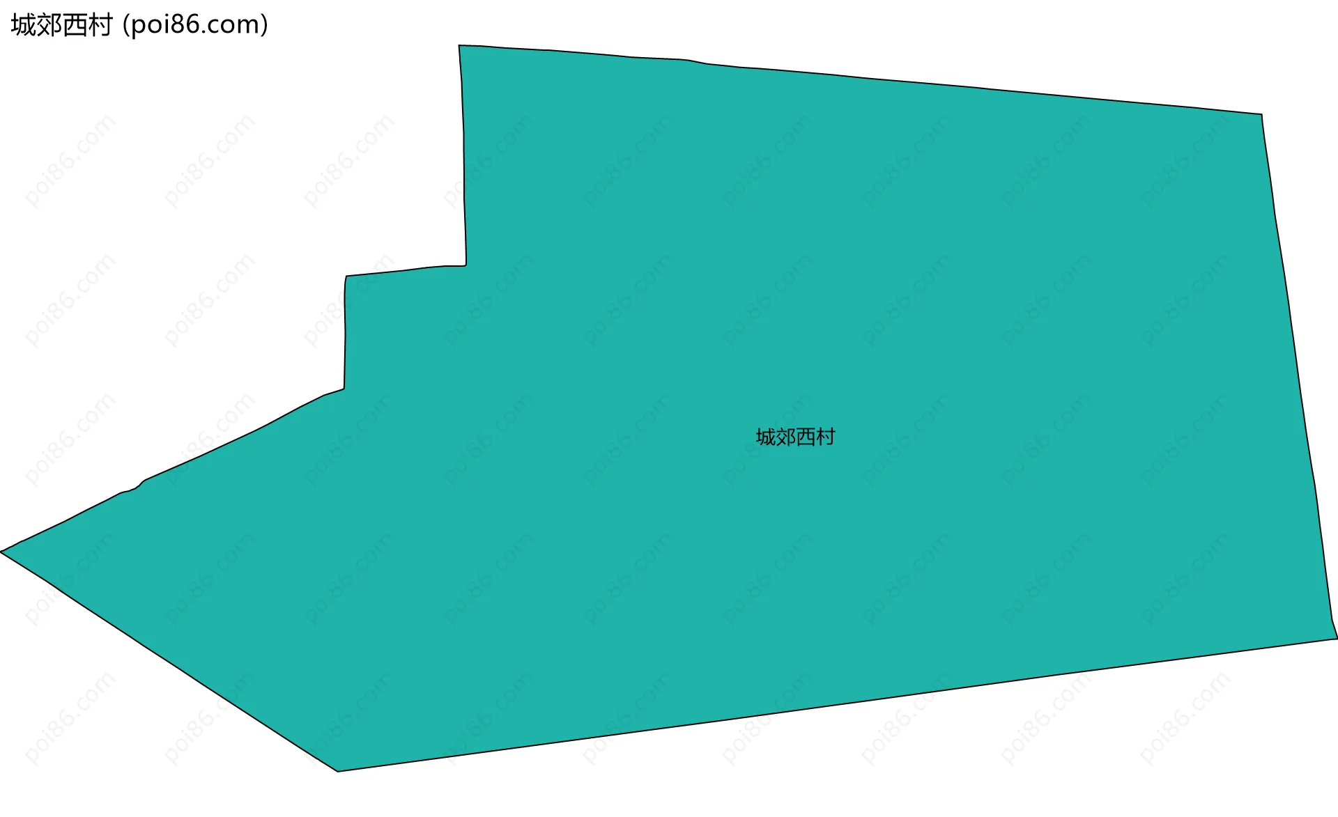 城郊西村边界地图
