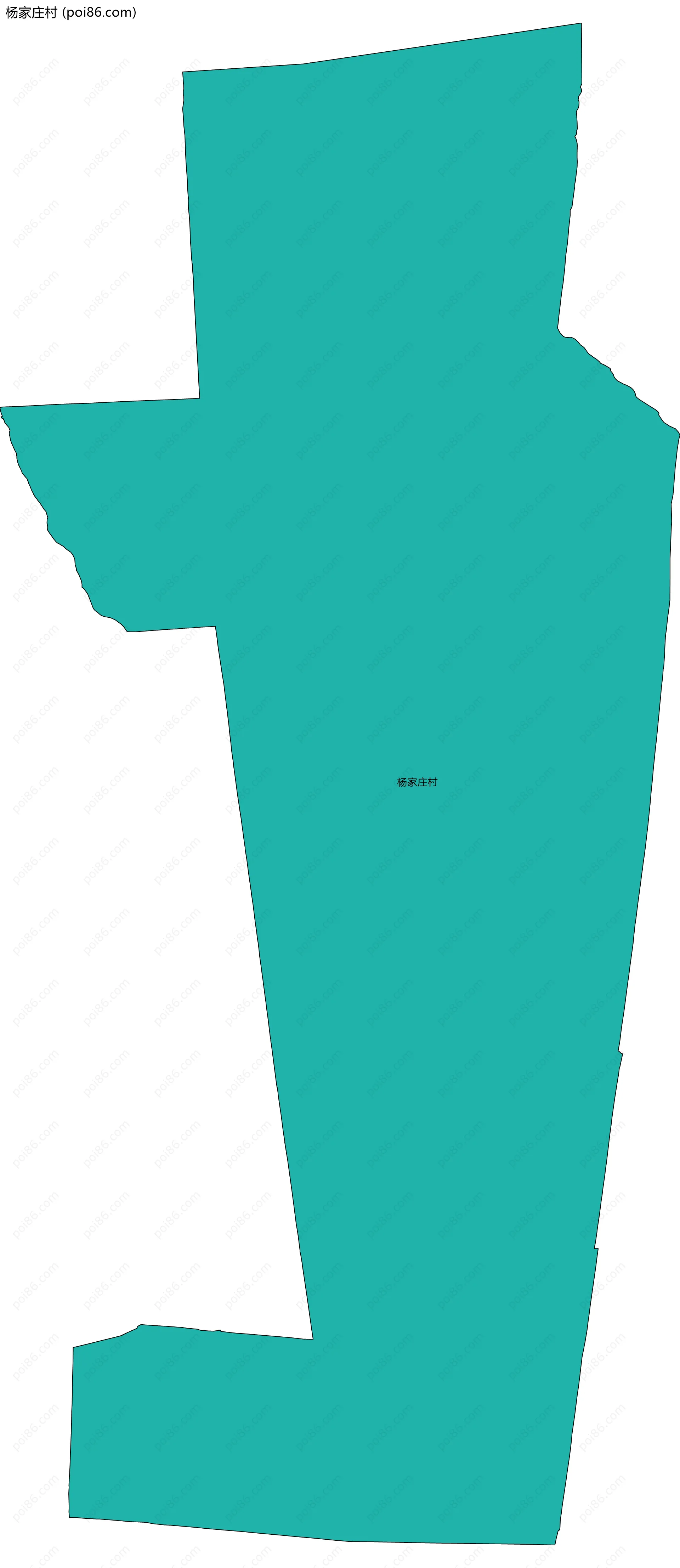 杨家庄村边界地图