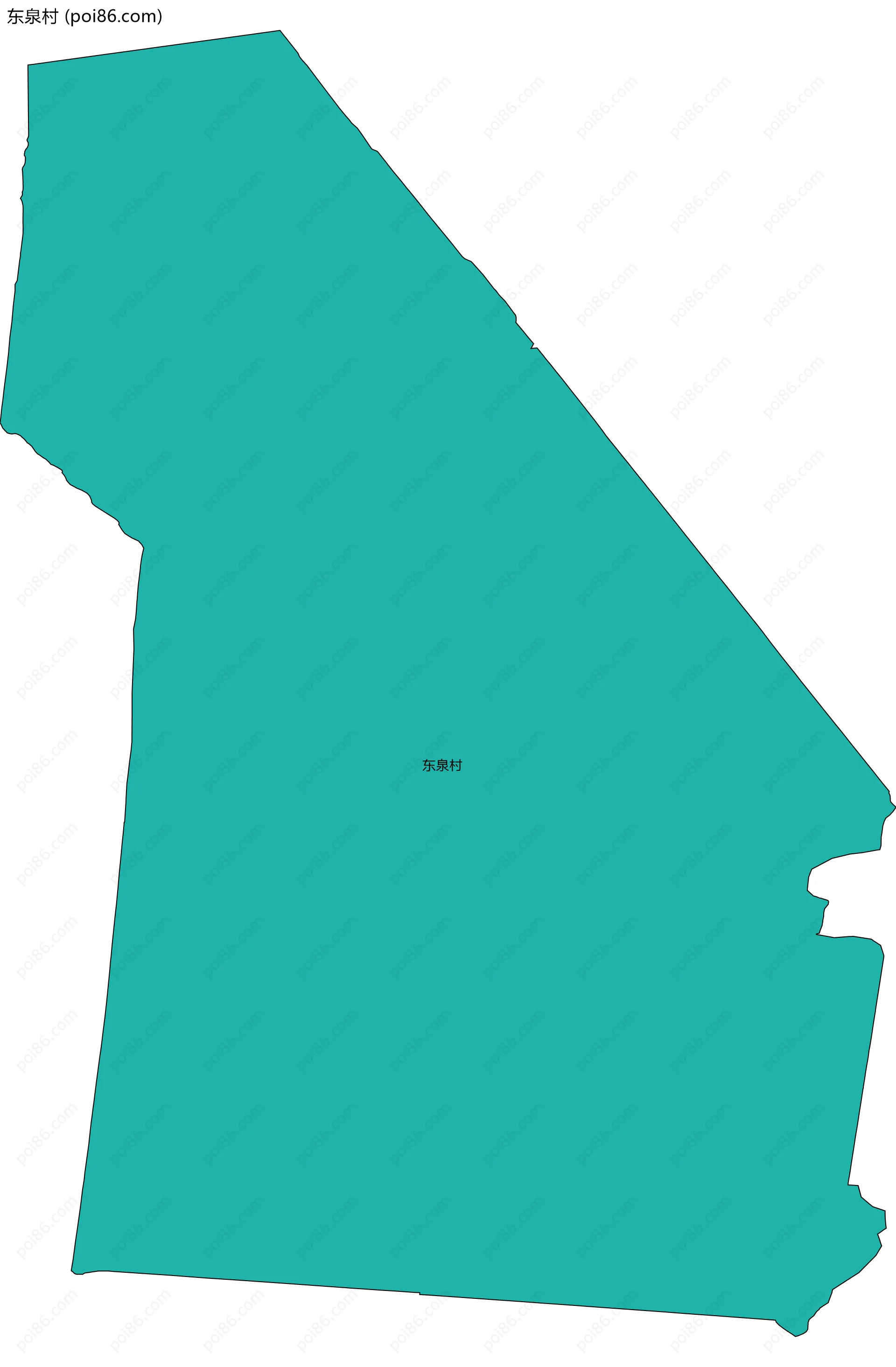 东泉村边界地图