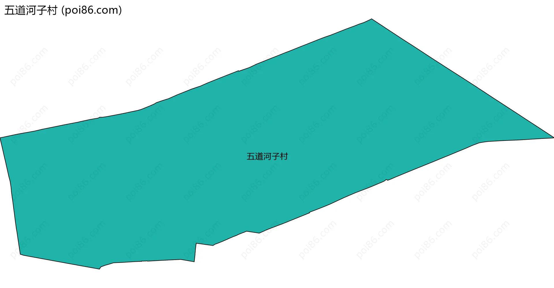 五道河子村边界地图