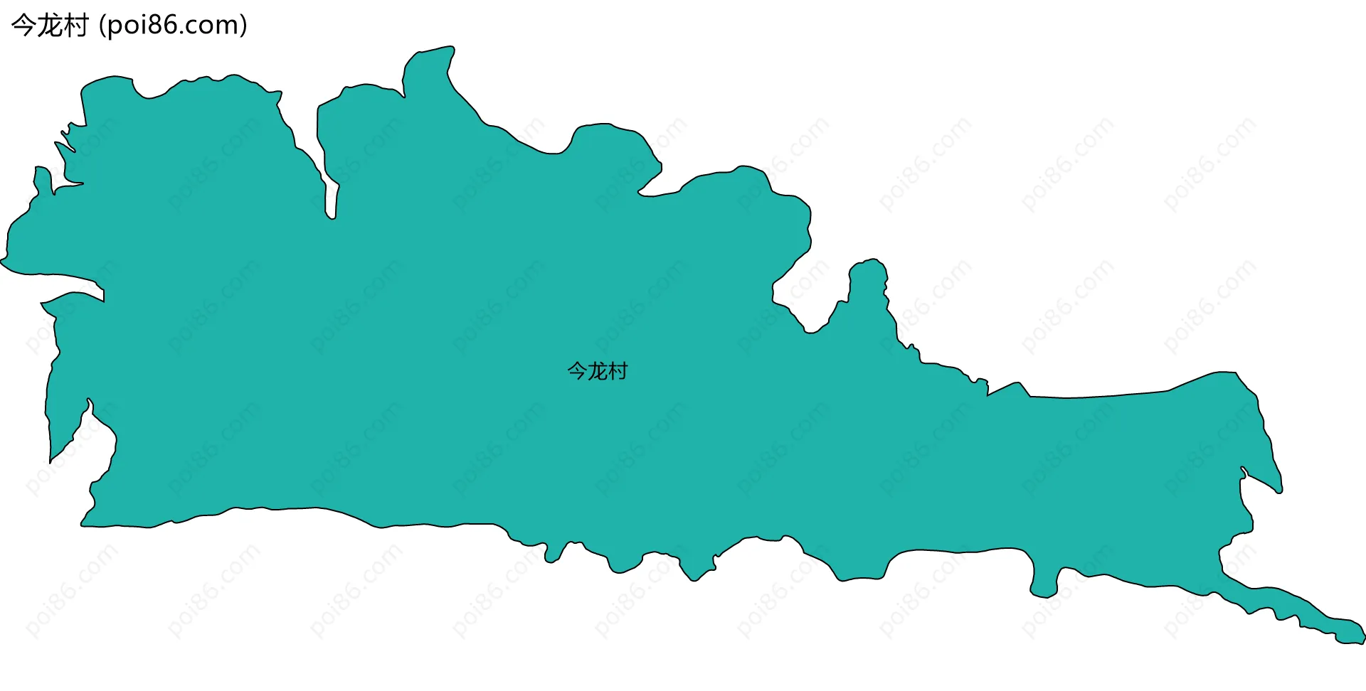 今龙村边界地图