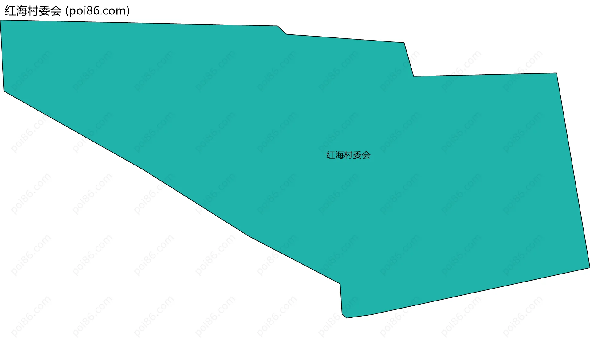 红海村委会边界地图