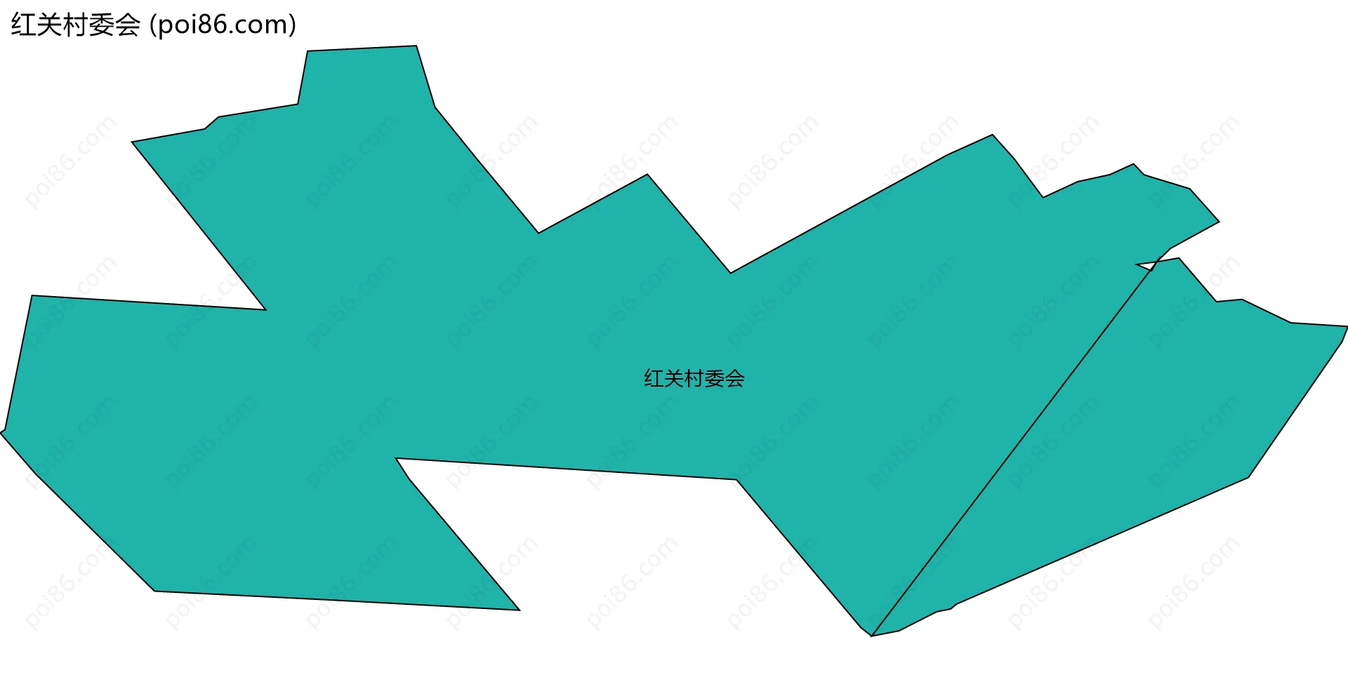 红关村委会边界地图
