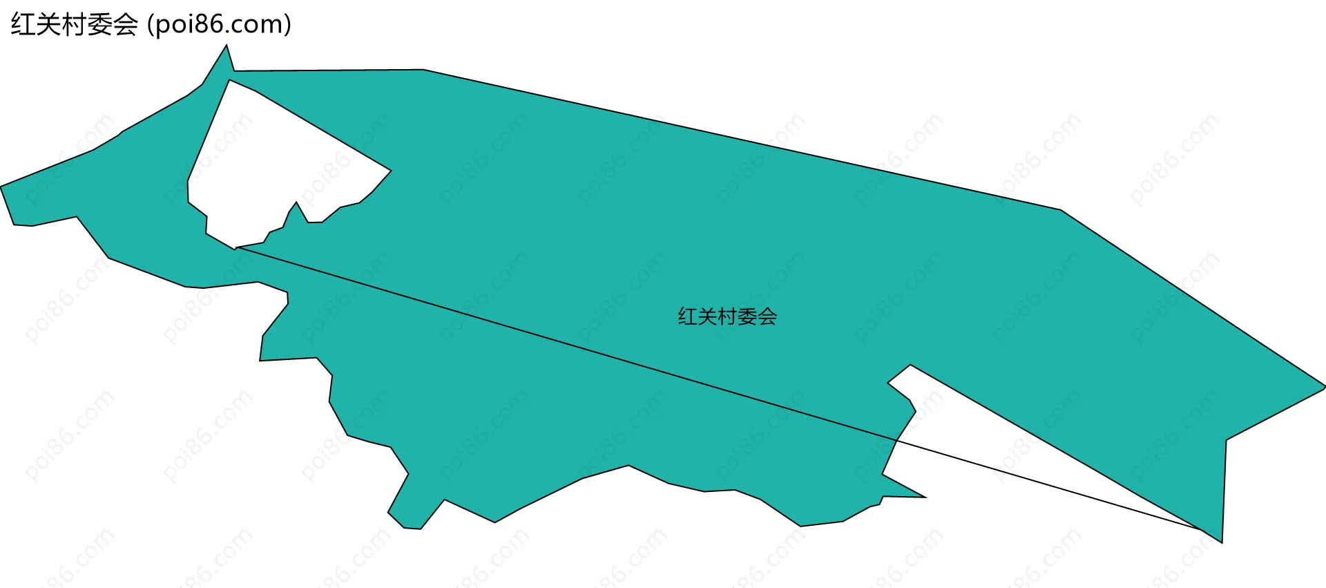 红关村委会边界地图