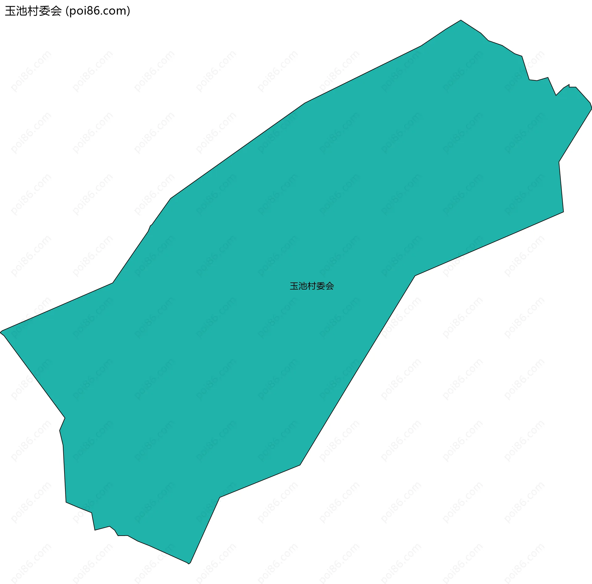 玉池村委会边界地图