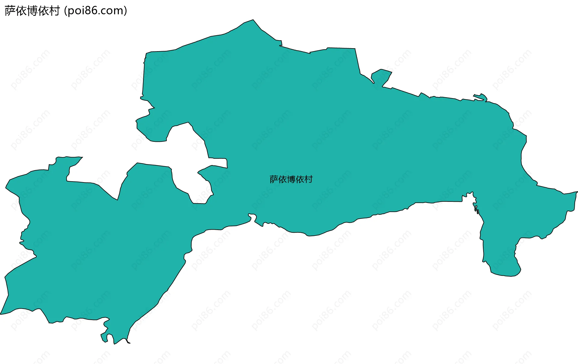 萨依博依村边界地图