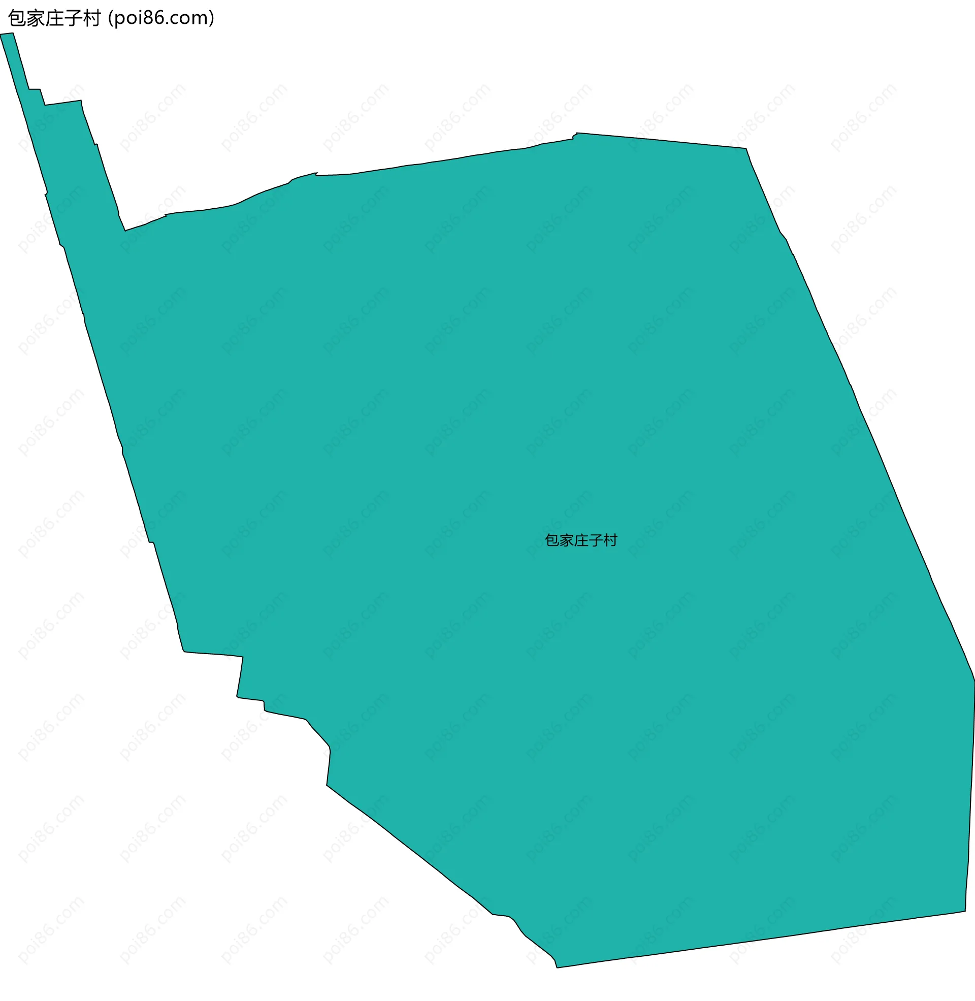 包家庄子村边界地图