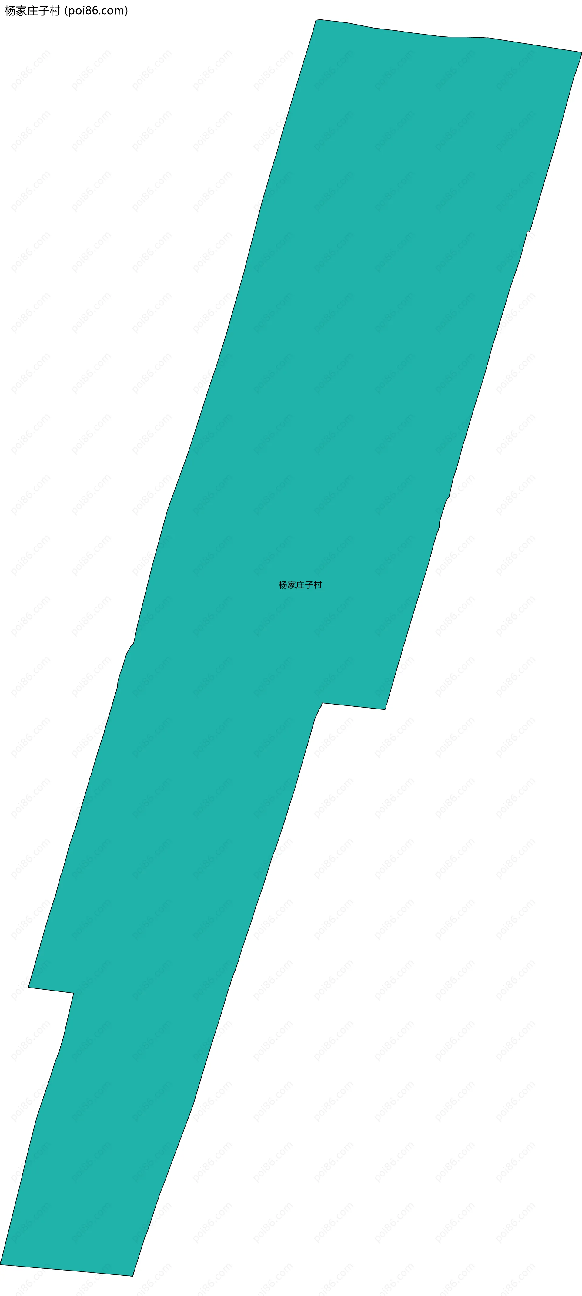 杨家庄子村边界地图