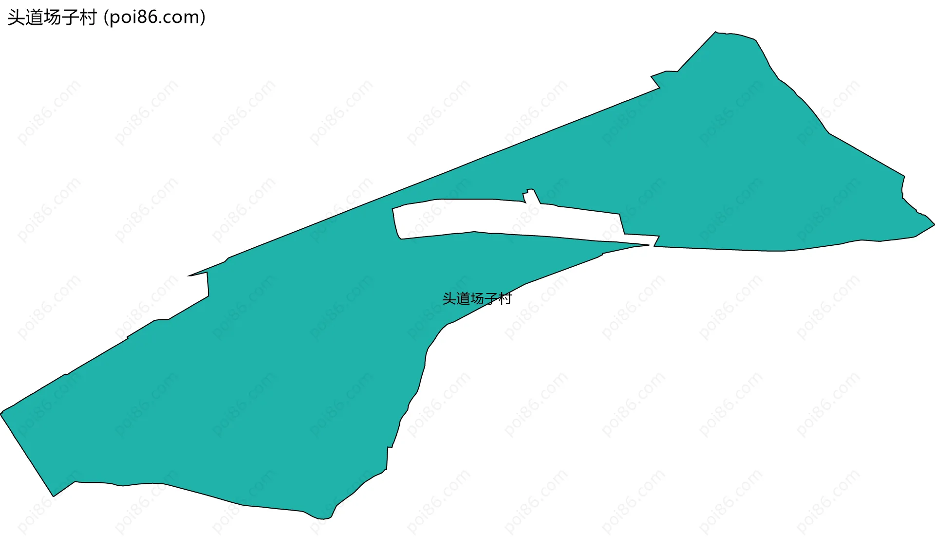 头道场子村边界地图