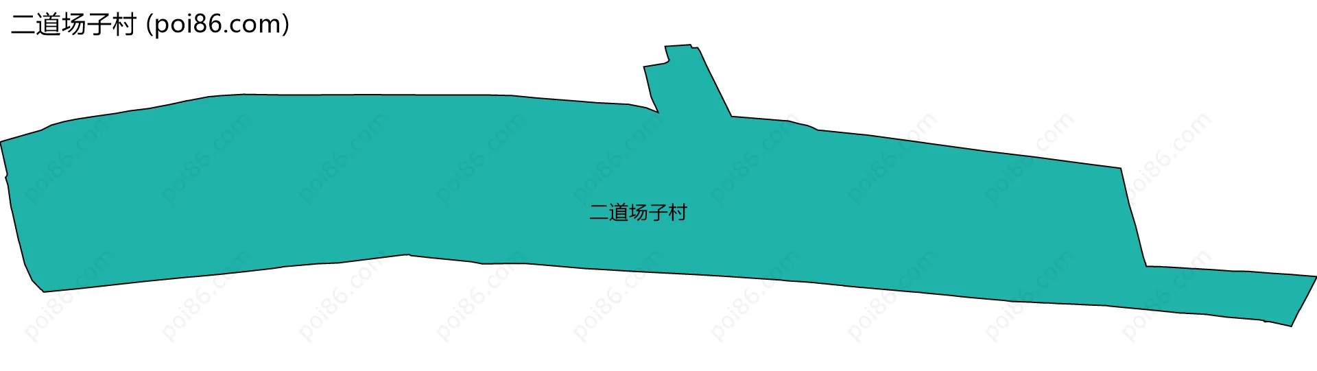 二道场子村边界地图