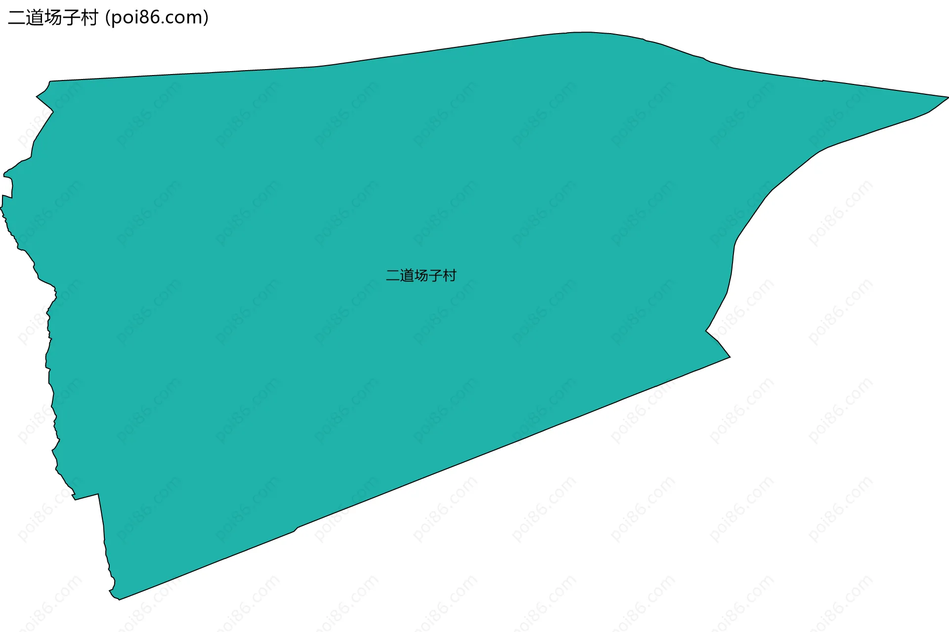 二道场子村边界地图