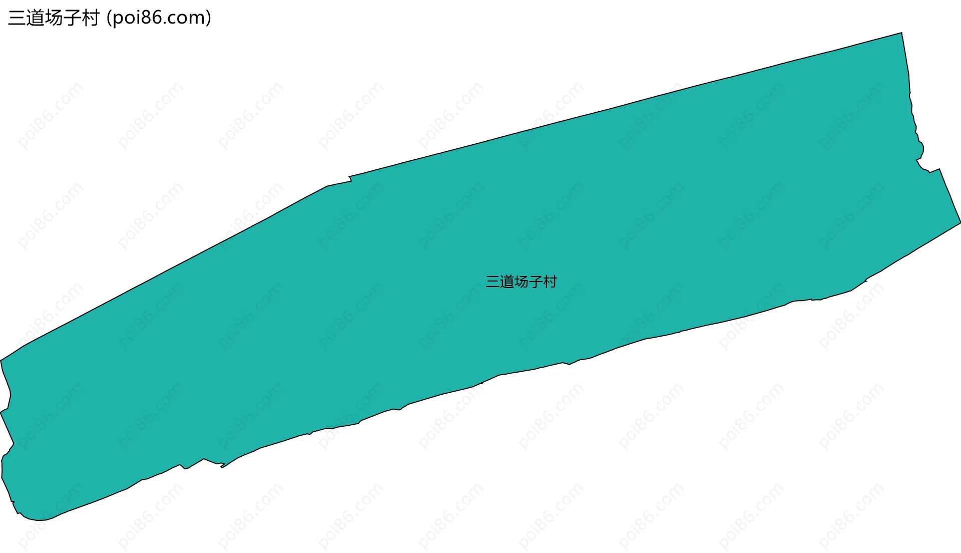 三道场子村边界地图