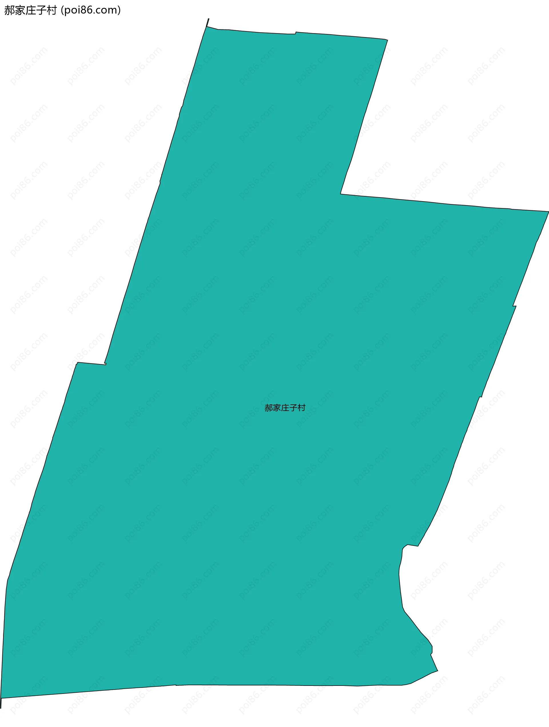 郝家庄子村边界地图