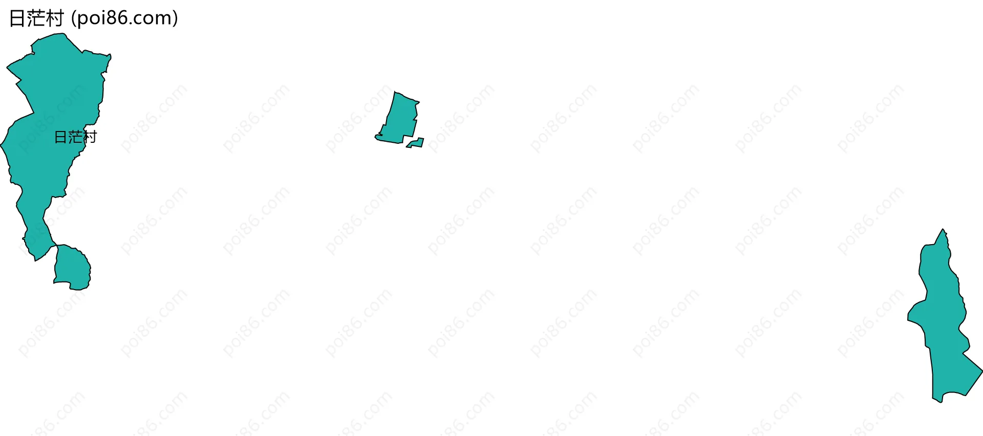 日茫村边界地图