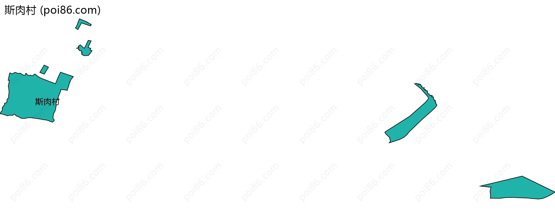 斯肉村边界地图