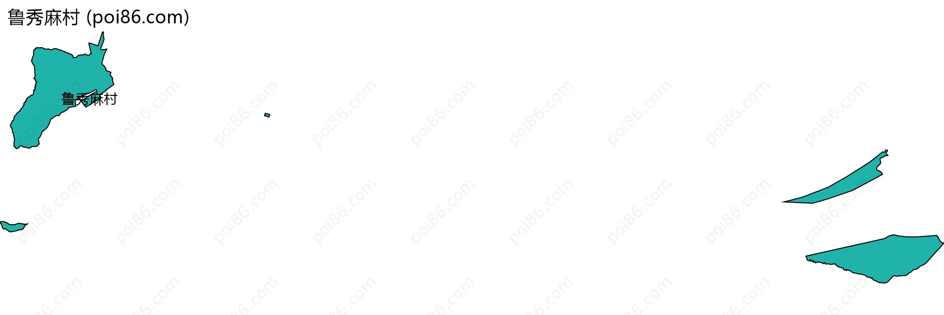 鲁秀麻村边界地图