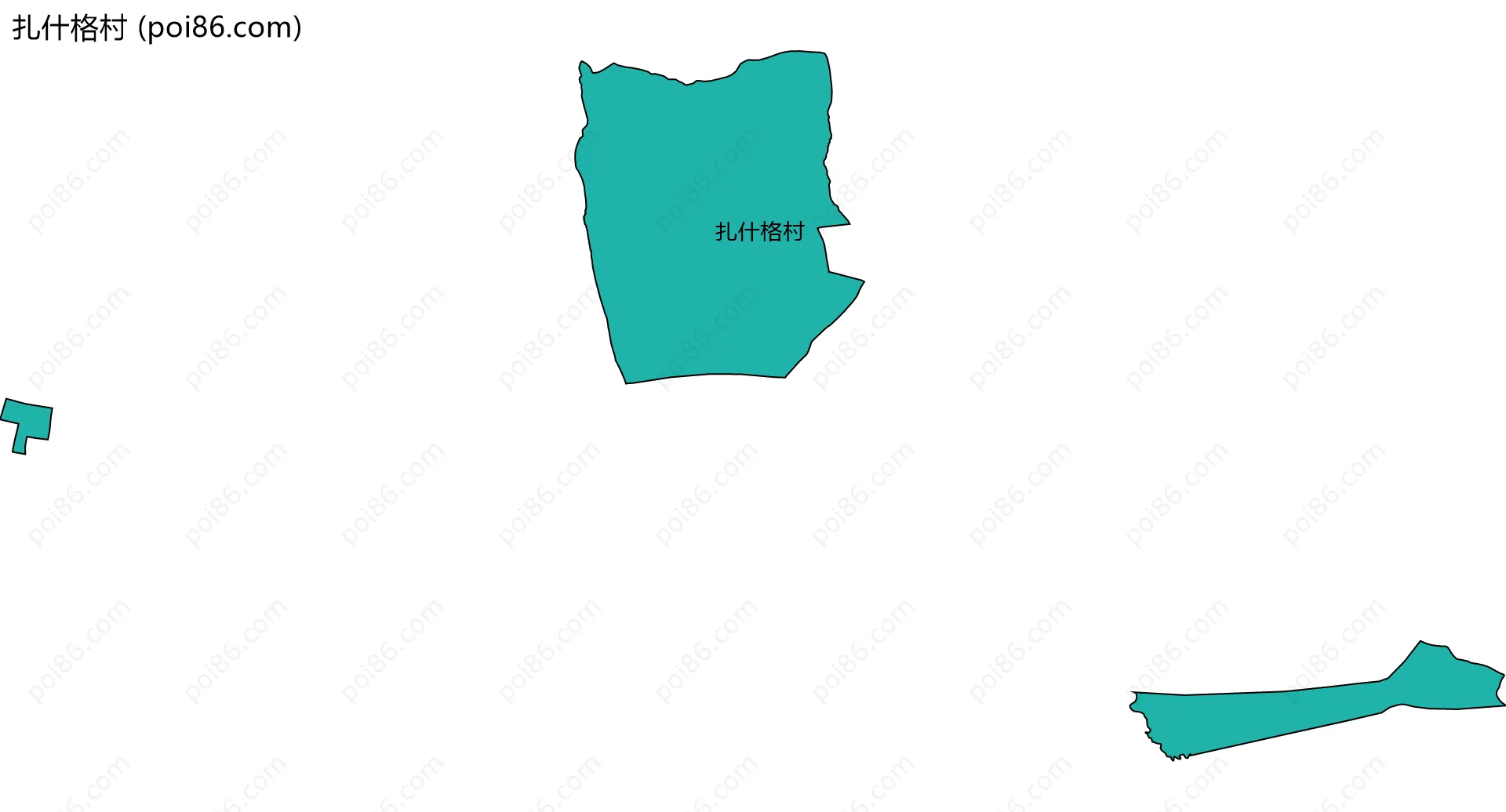 扎什格村边界地图