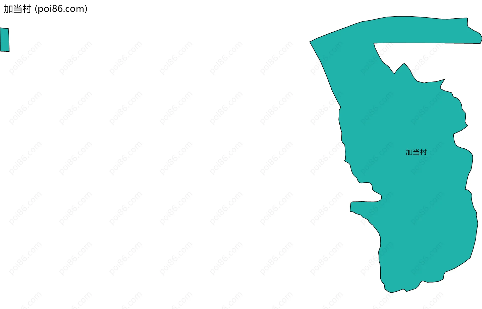 加当村边界地图