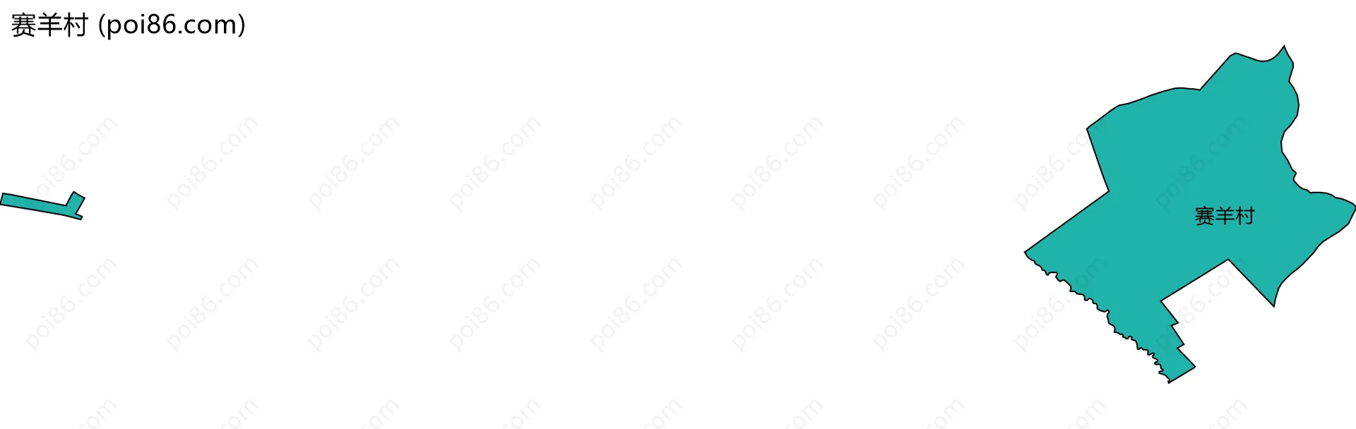 赛羊村边界地图