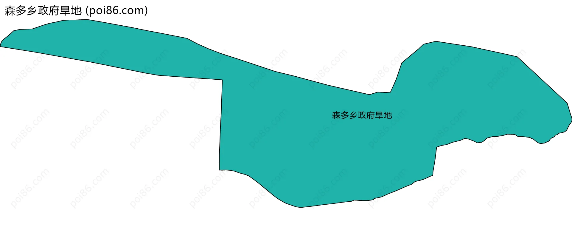 森多乡政府旱地边界地图