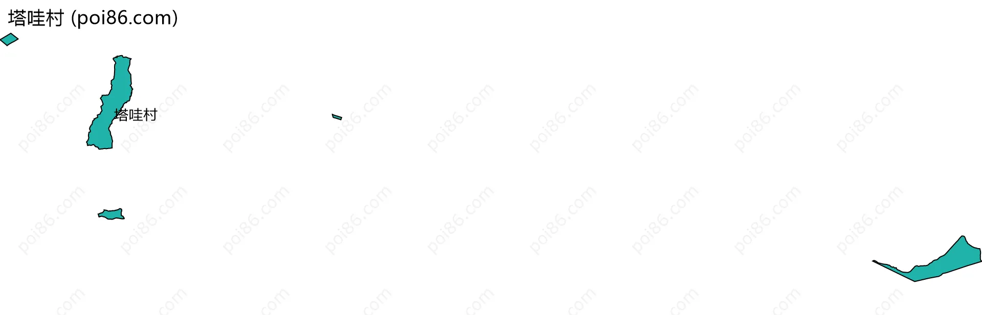 塔哇村边界地图
