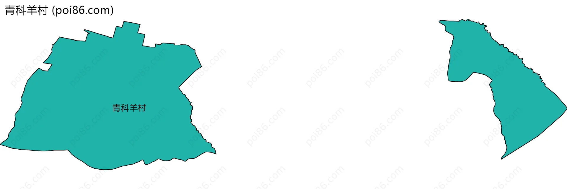 青科羊村边界地图