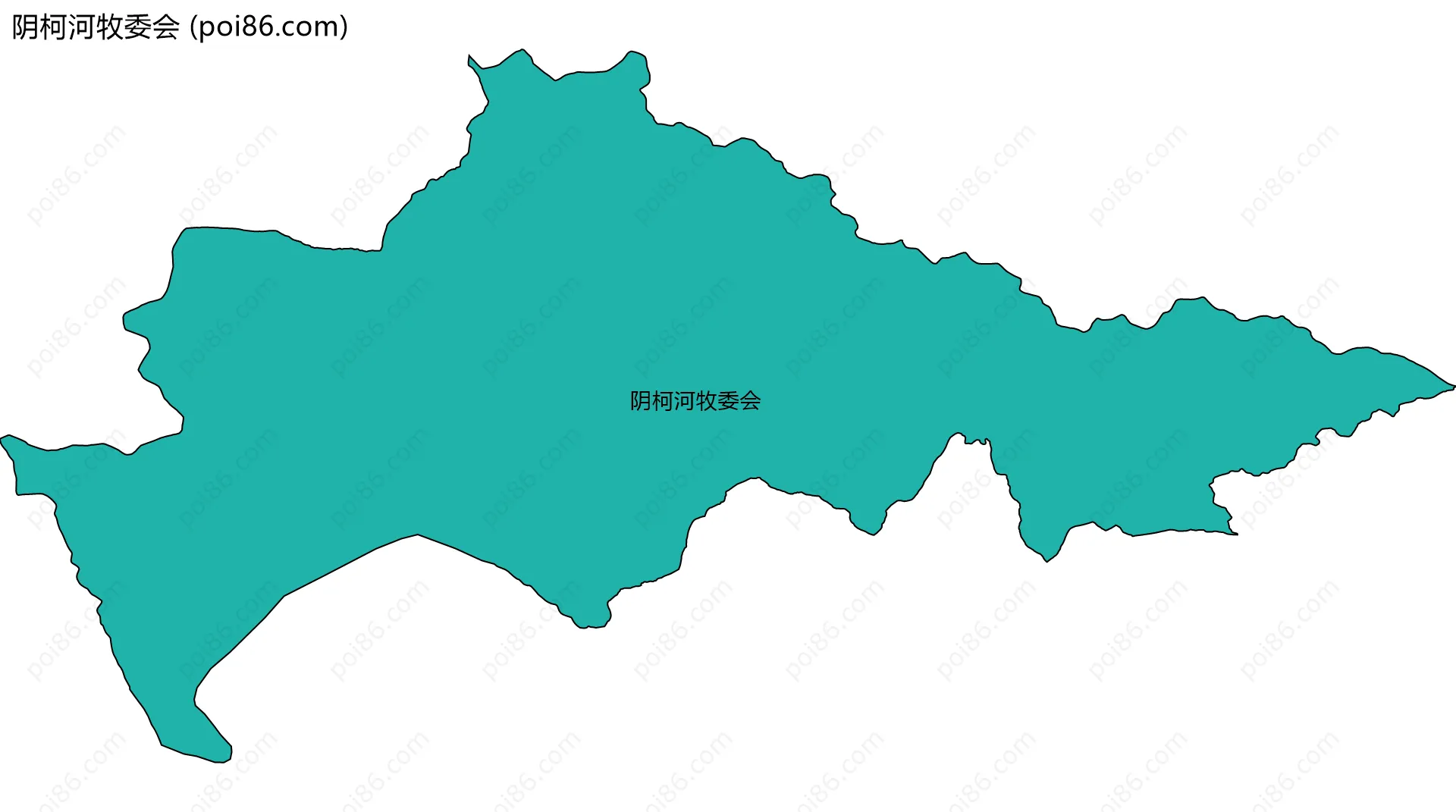 阴柯河牧委会边界地图