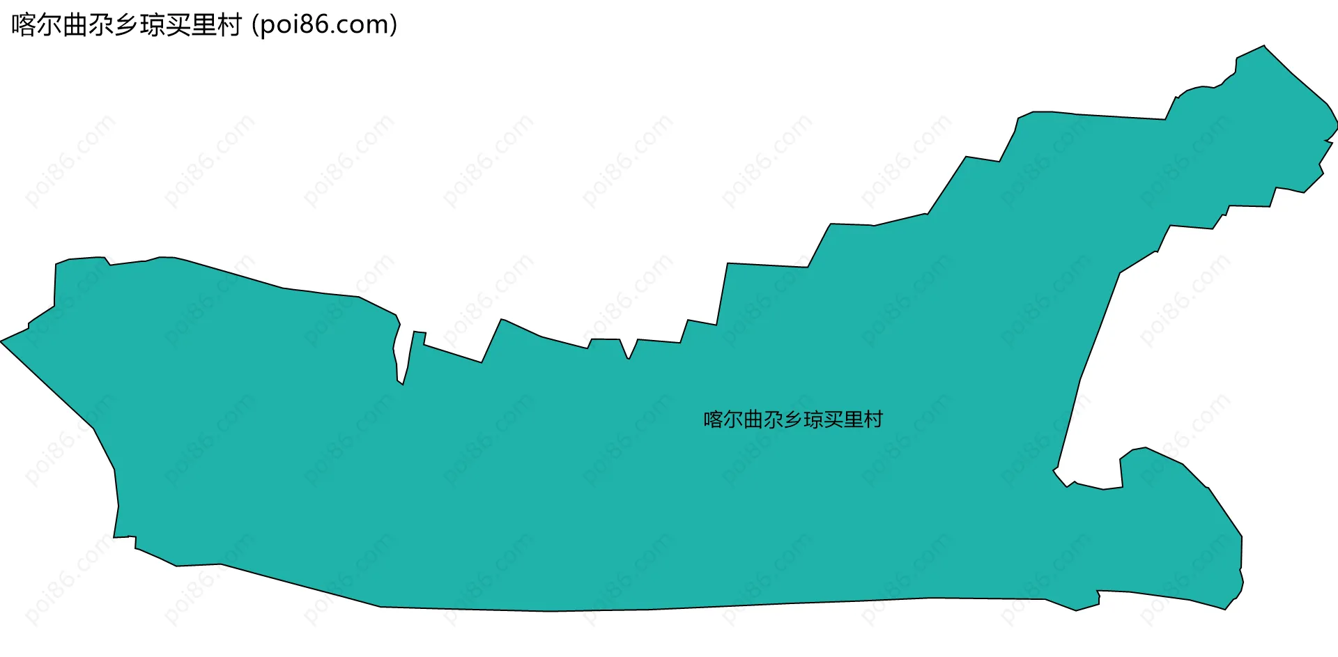 喀尔曲尕乡琼买里村边界地图