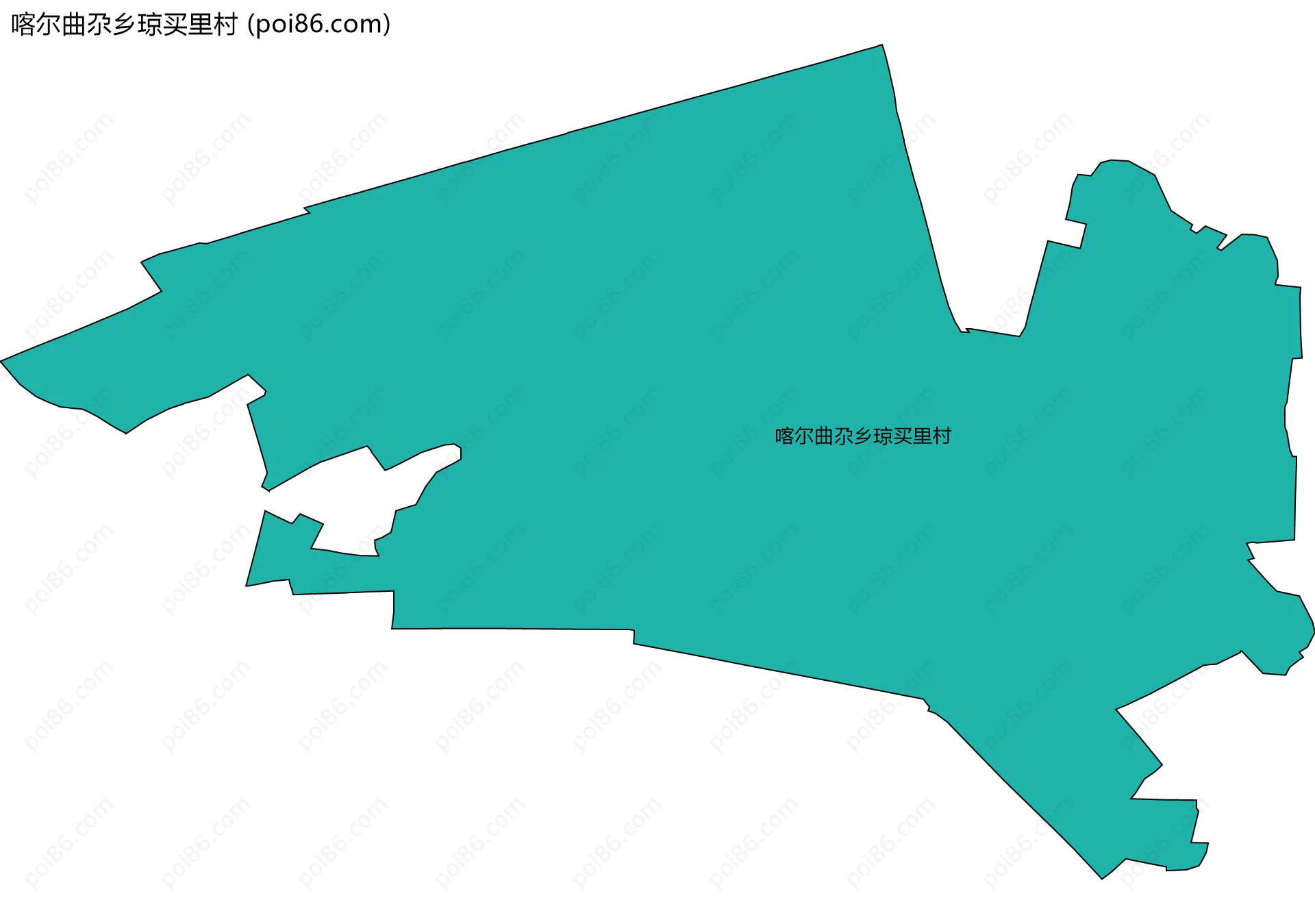喀尔曲尕乡琼买里村边界地图