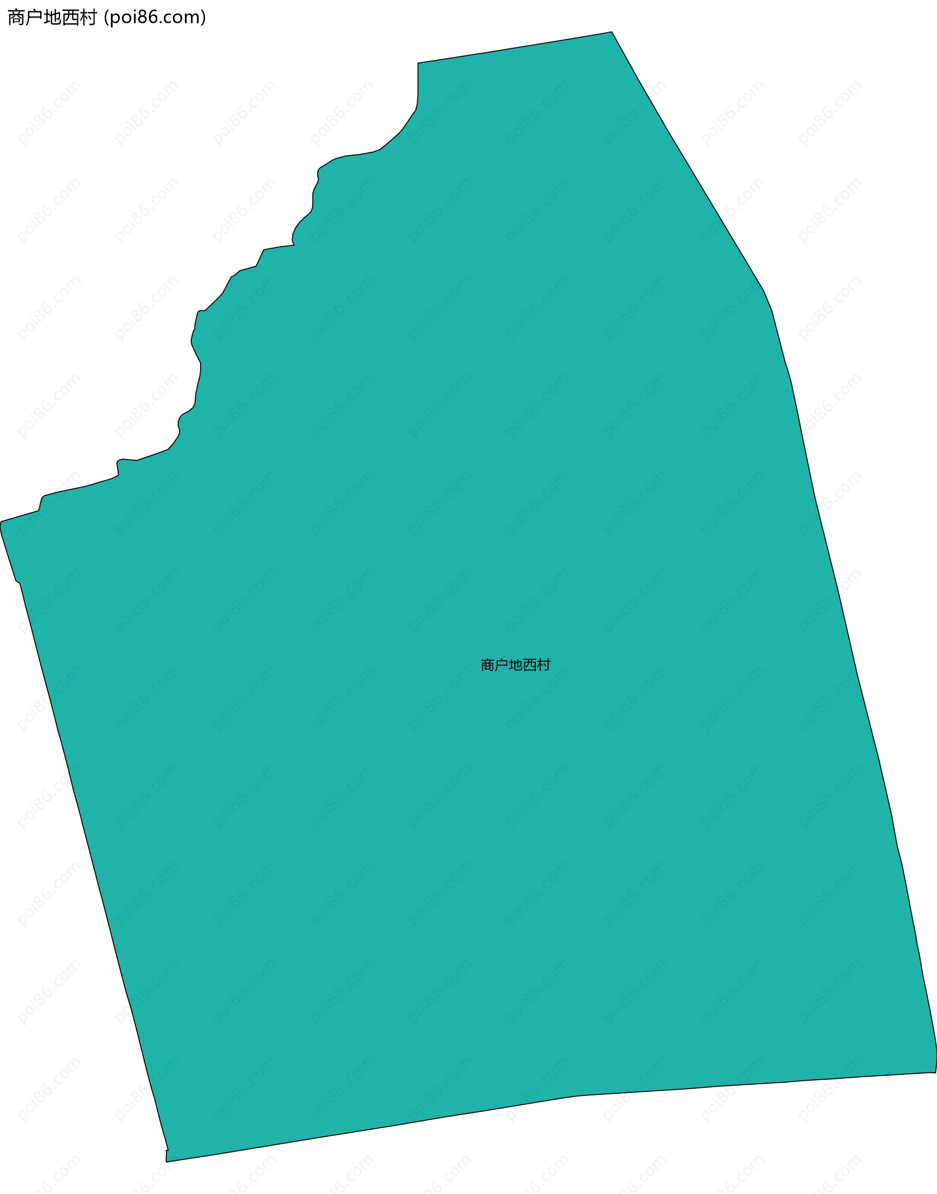 商户地西村边界地图