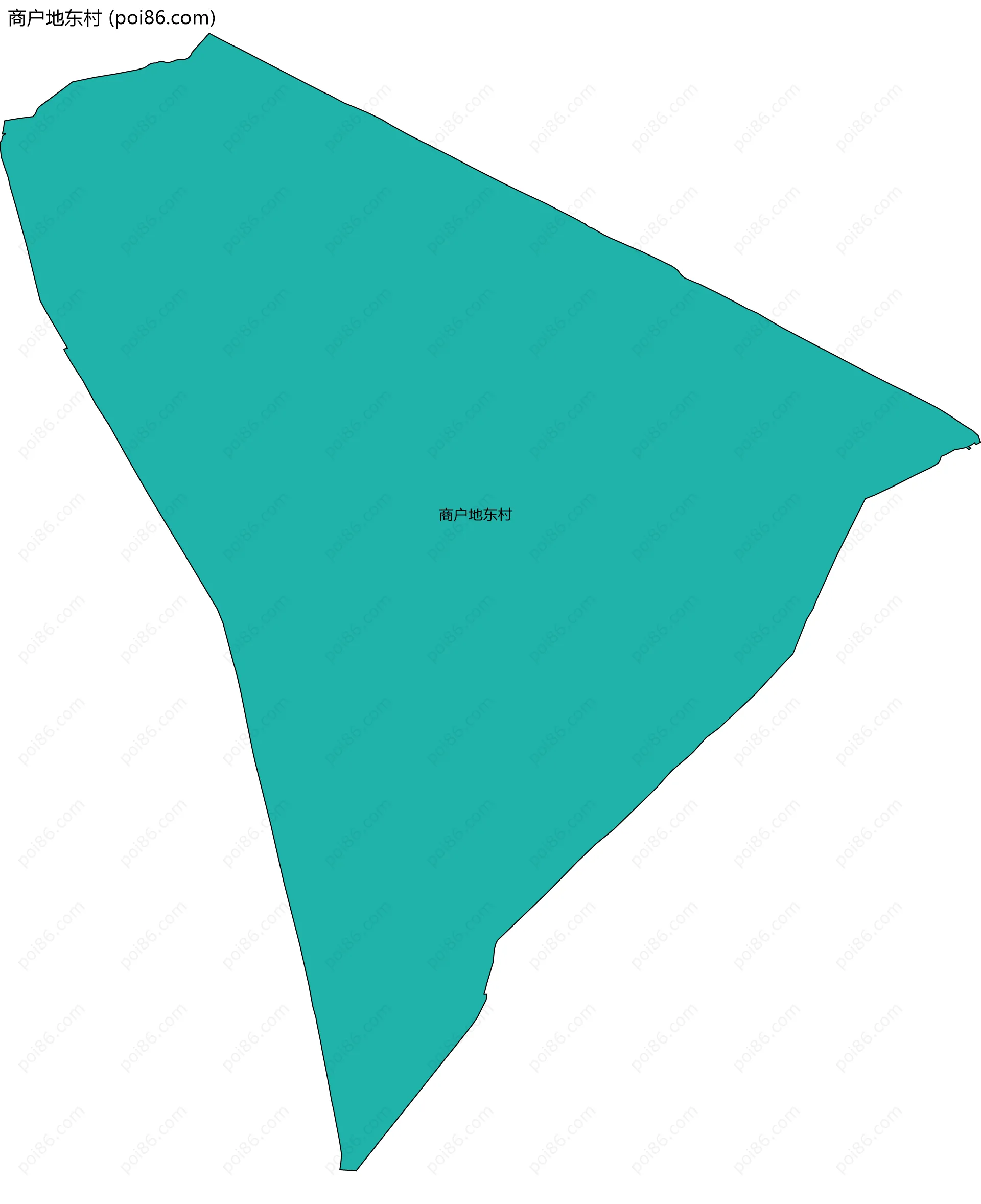 商户地东村边界地图