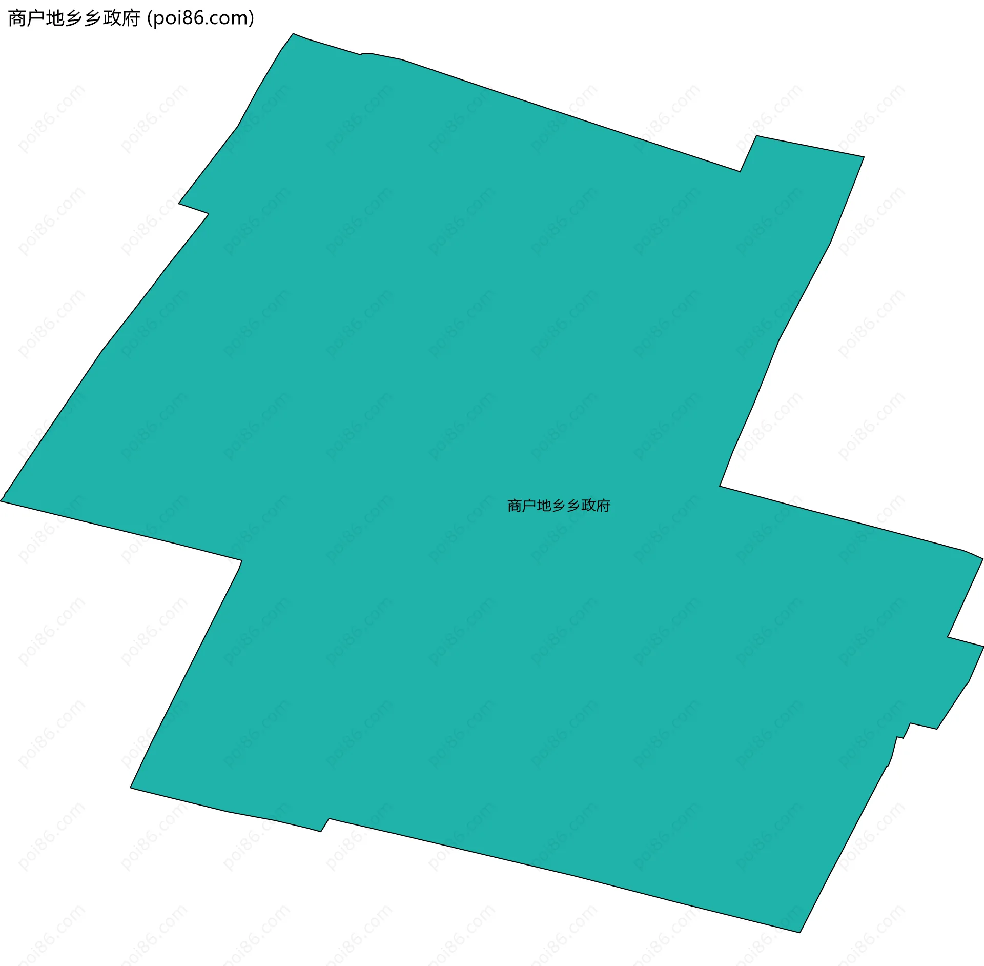 商户地乡乡政府边界地图