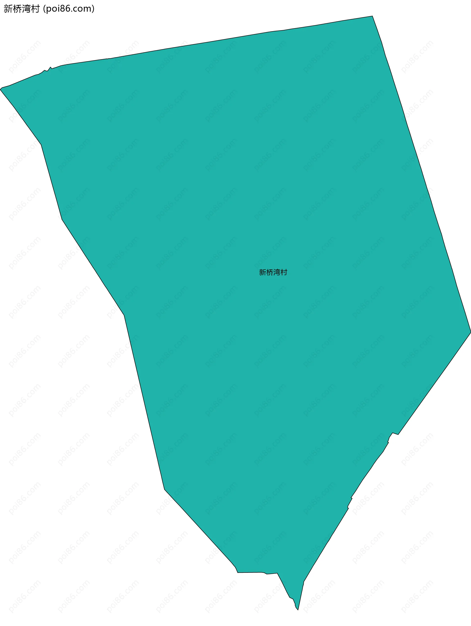 新桥湾村边界地图