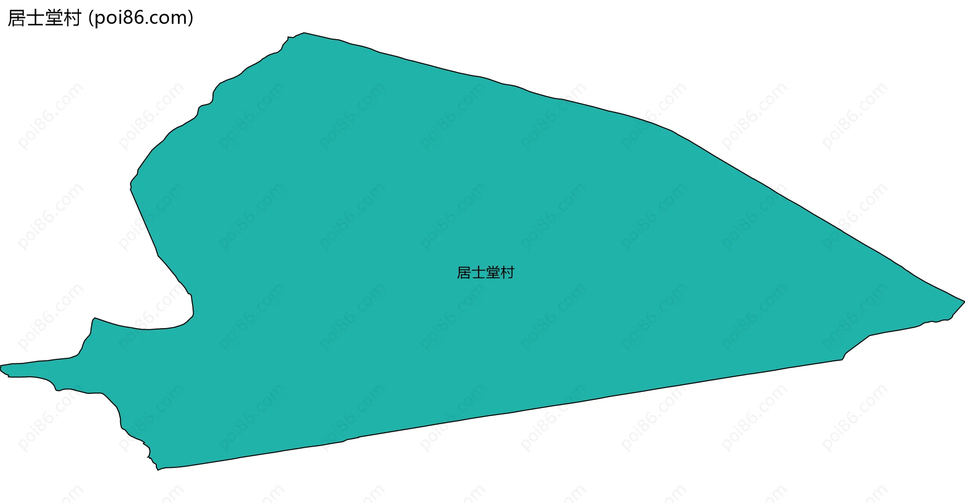 居士堂村边界地图