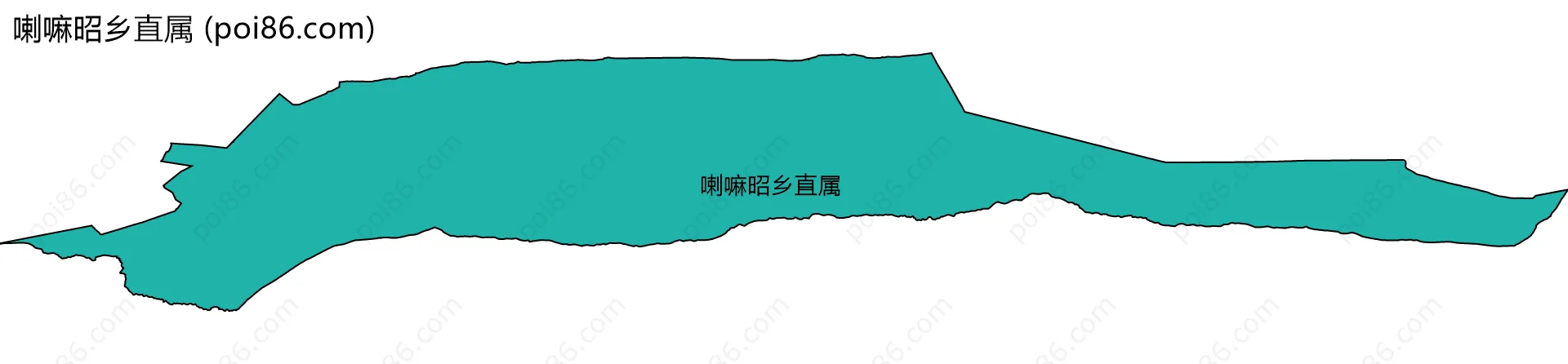 喇嘛昭乡直属边界地图