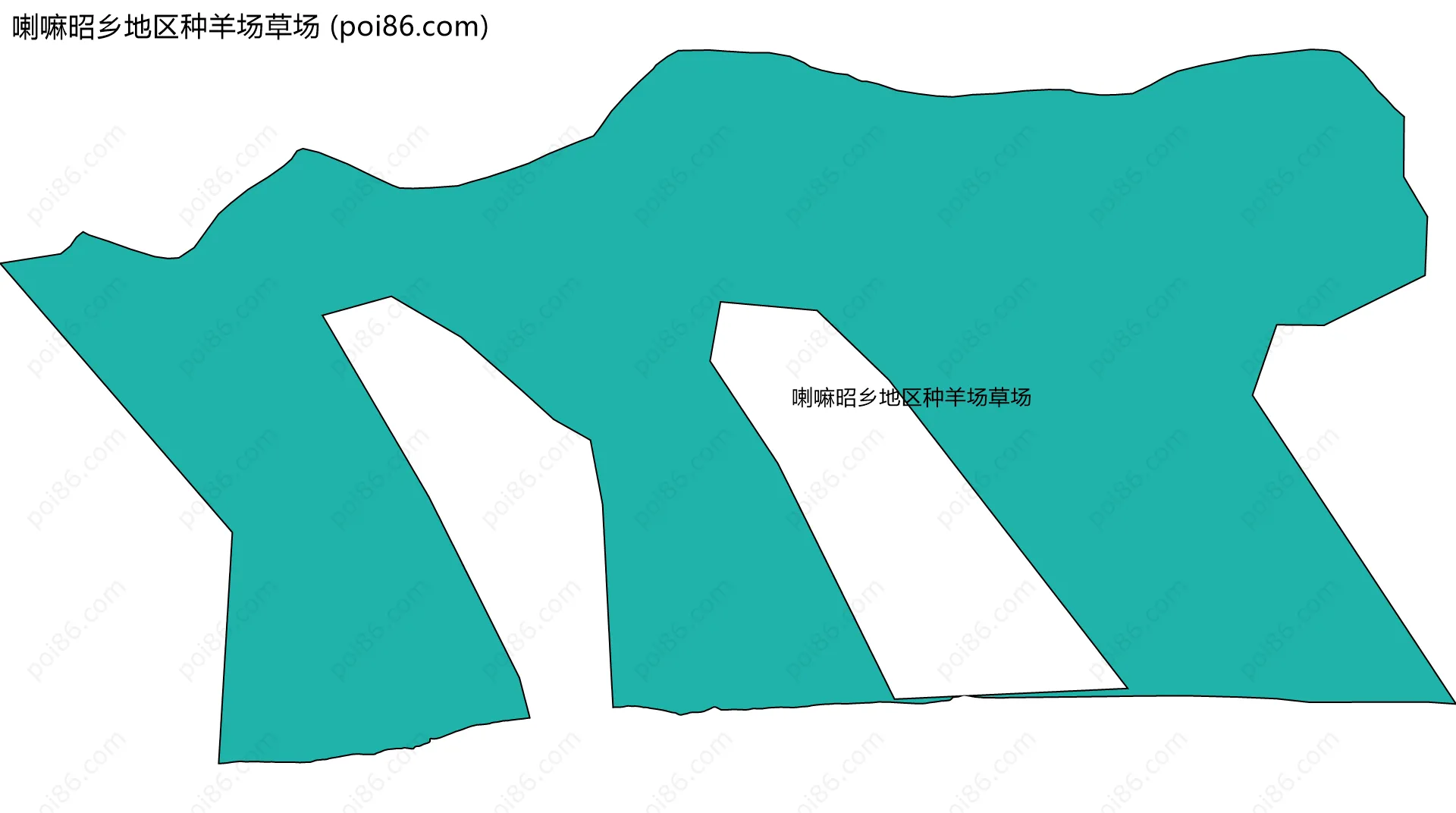 喇嘛昭乡地区种羊场草场边界地图