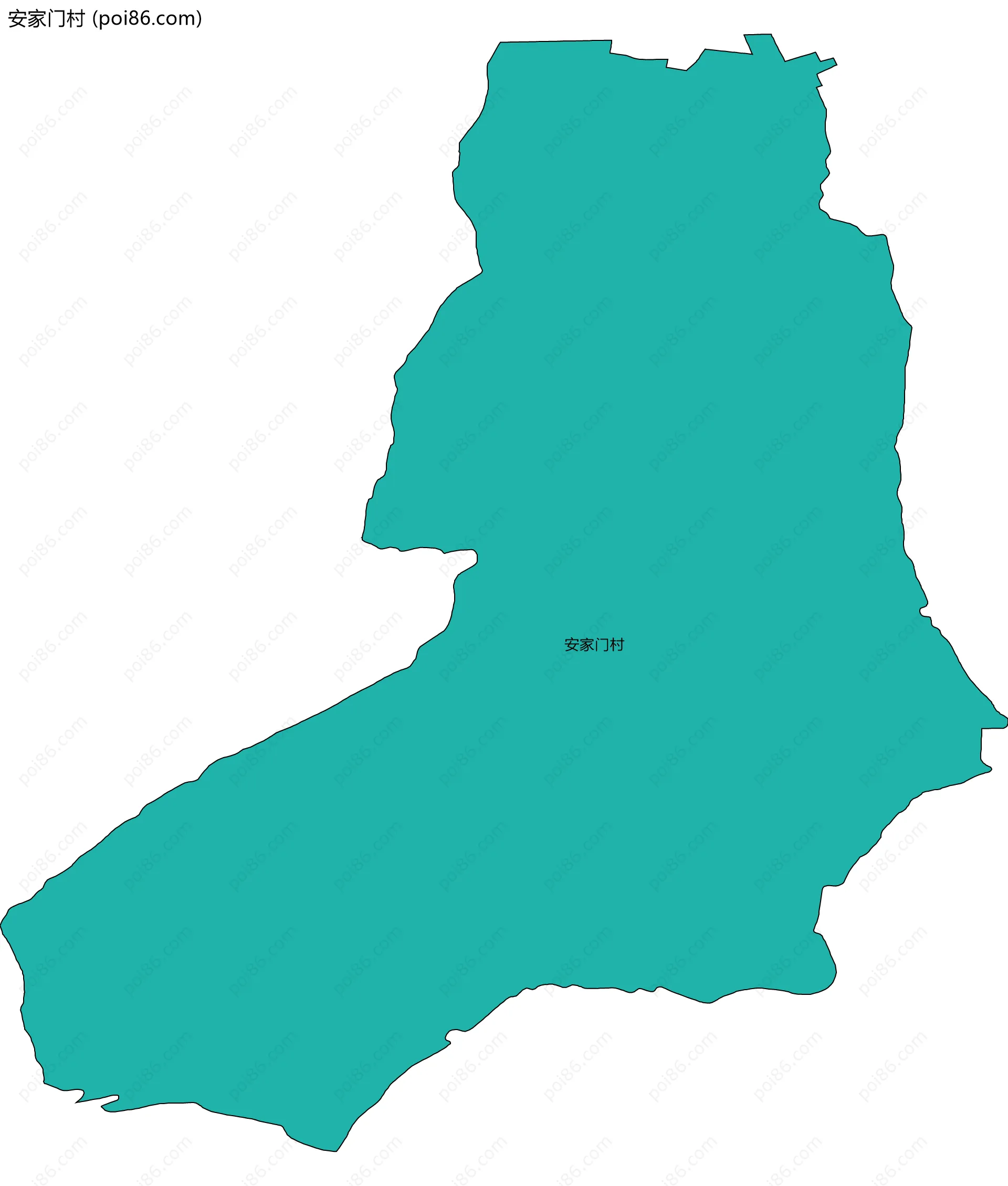 安家门村边界地图