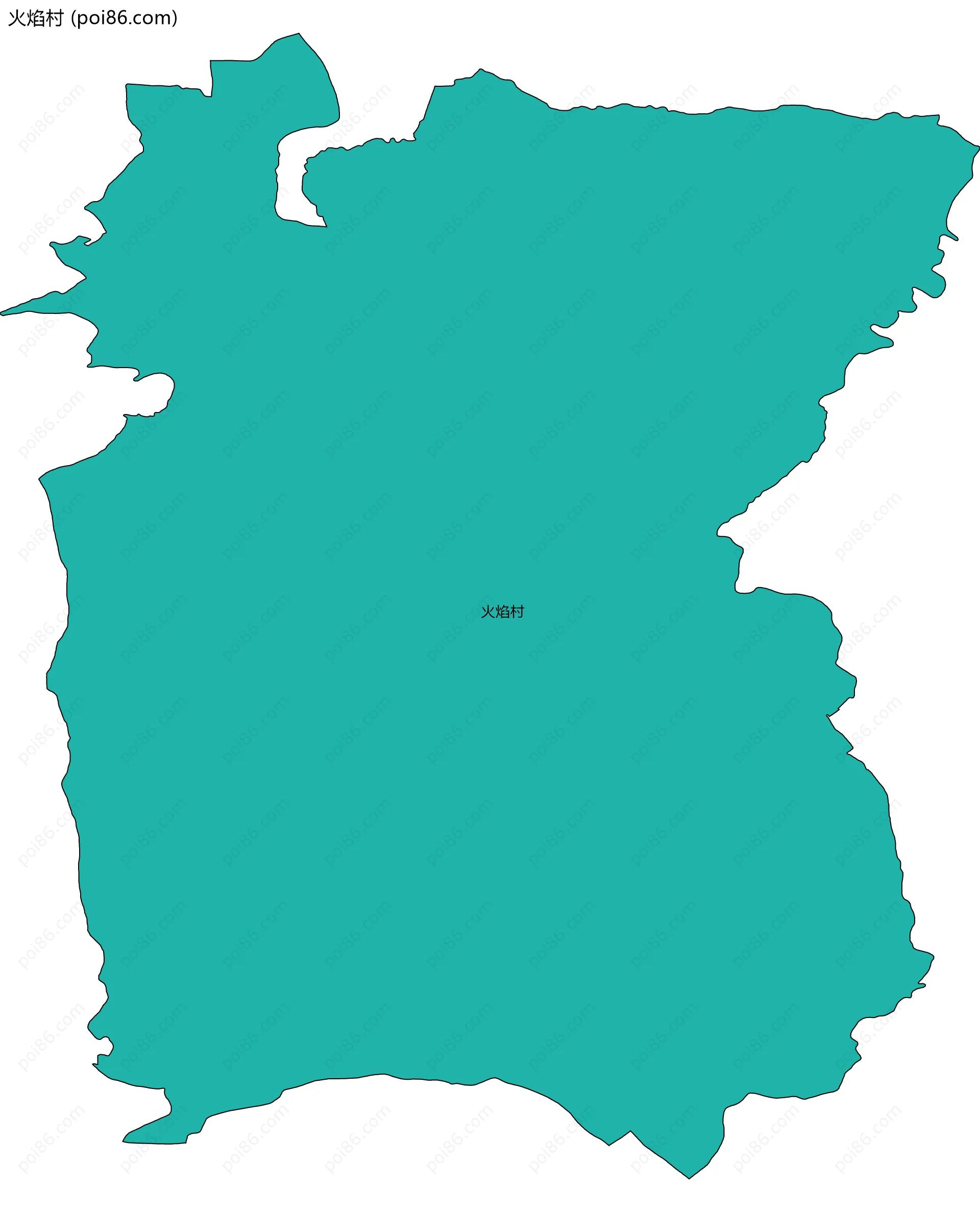 火焰村边界地图