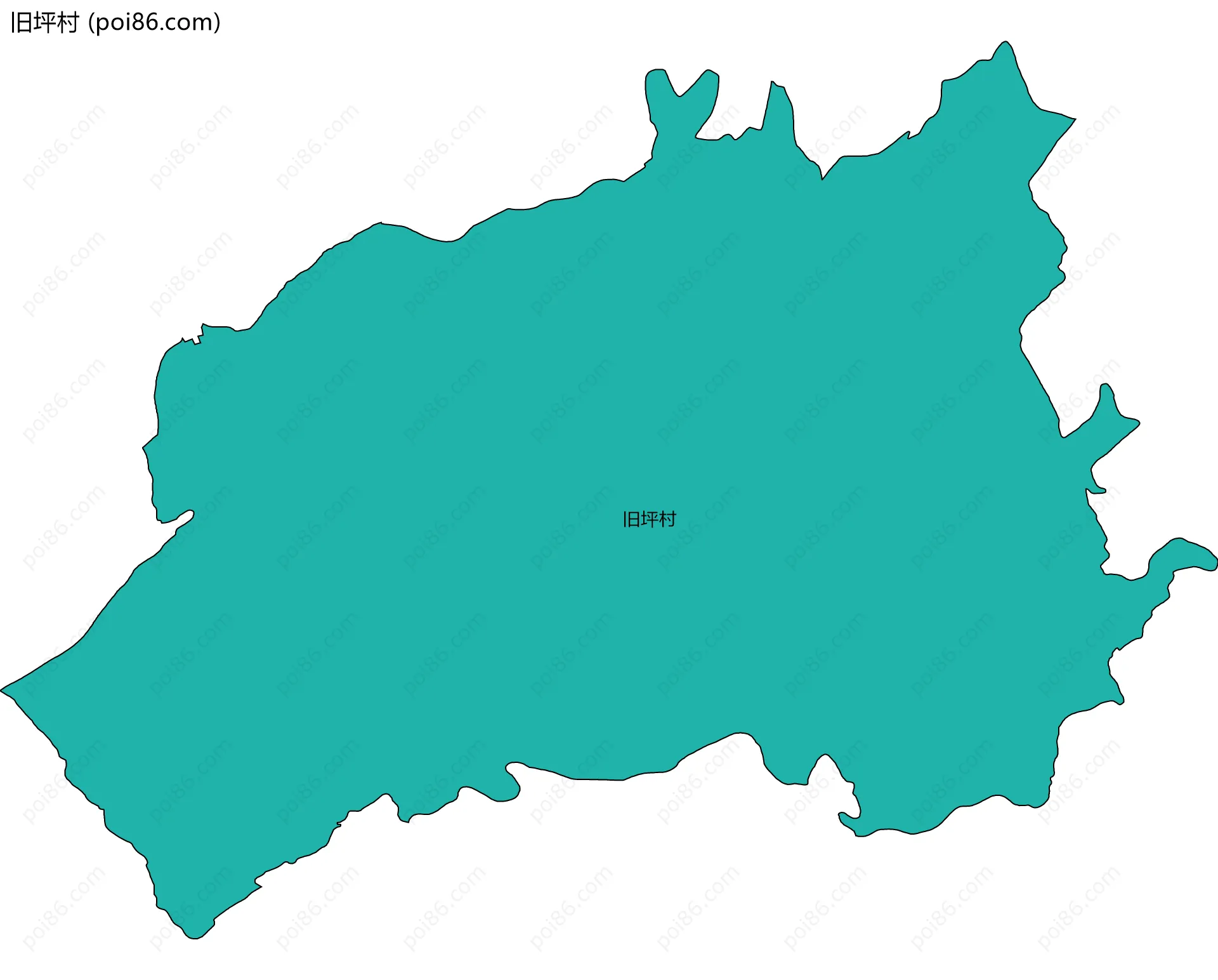 旧坪村边界地图