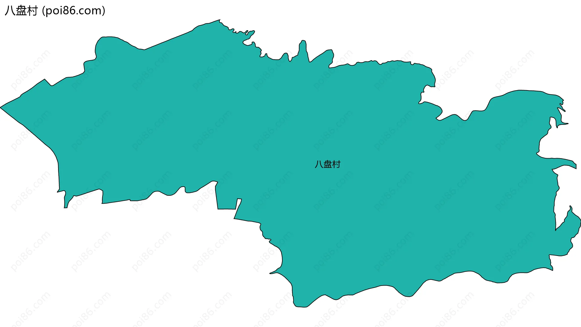 八盘村边界地图