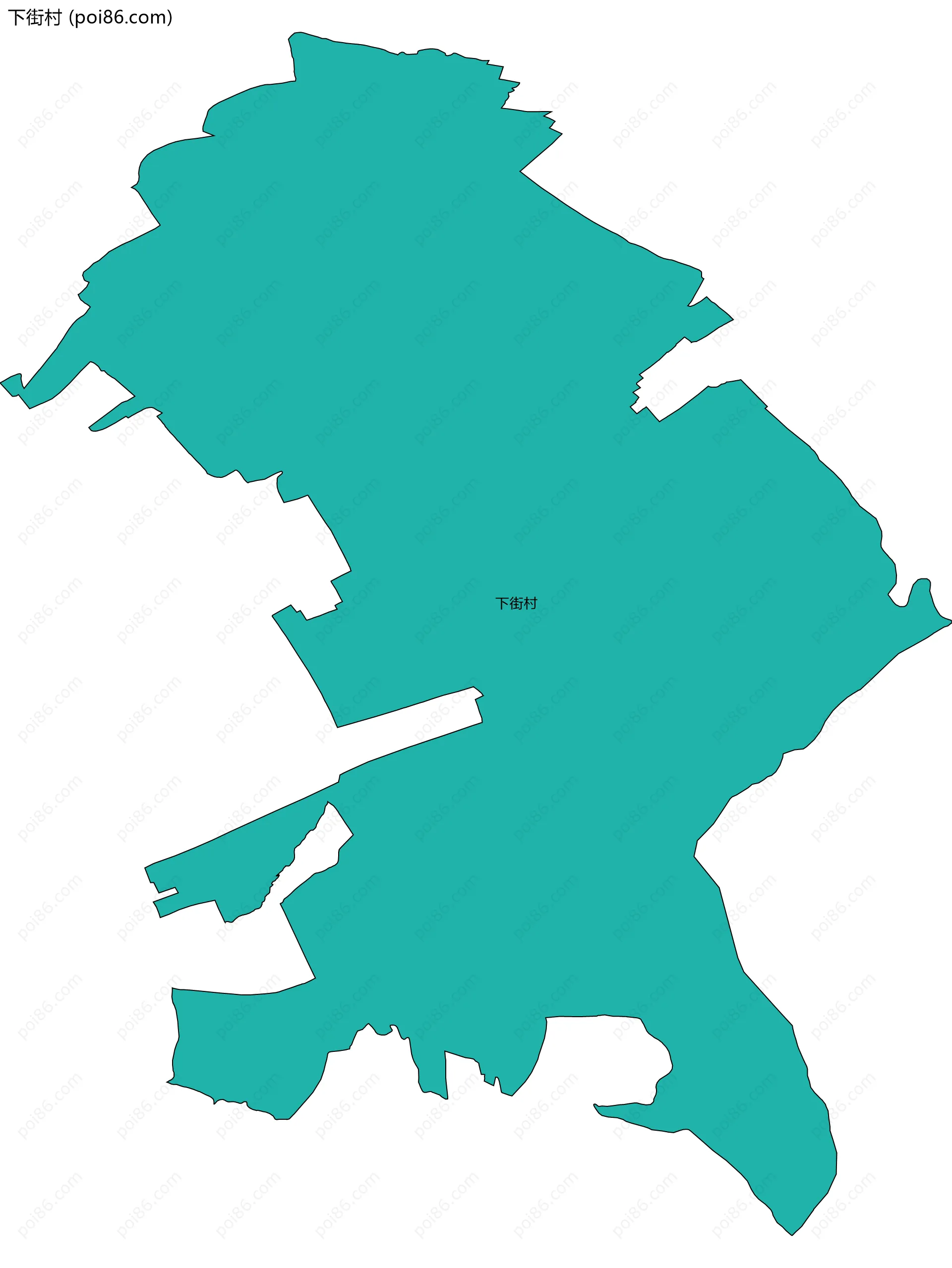 下街村边界地图
