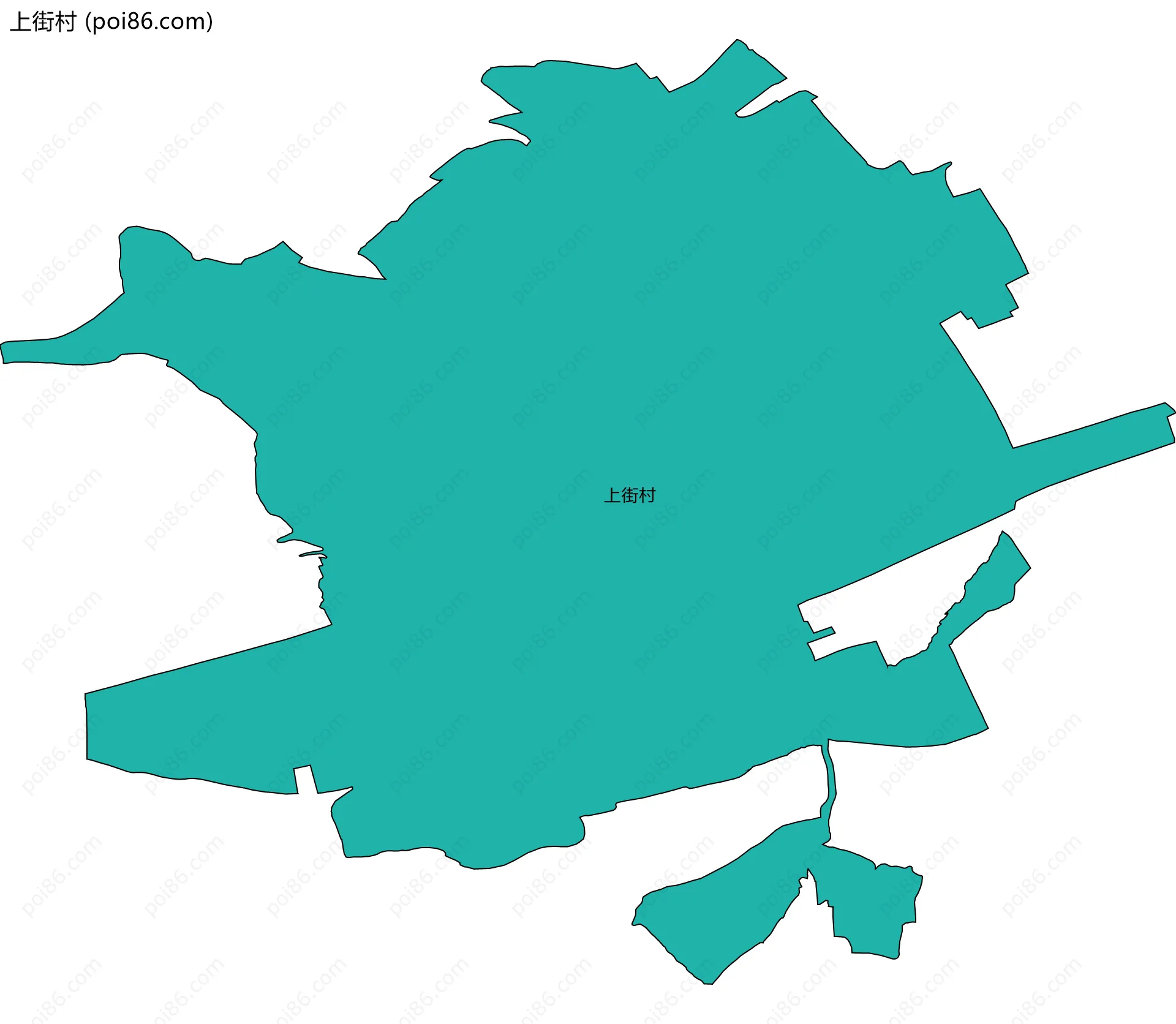 上街村边界地图