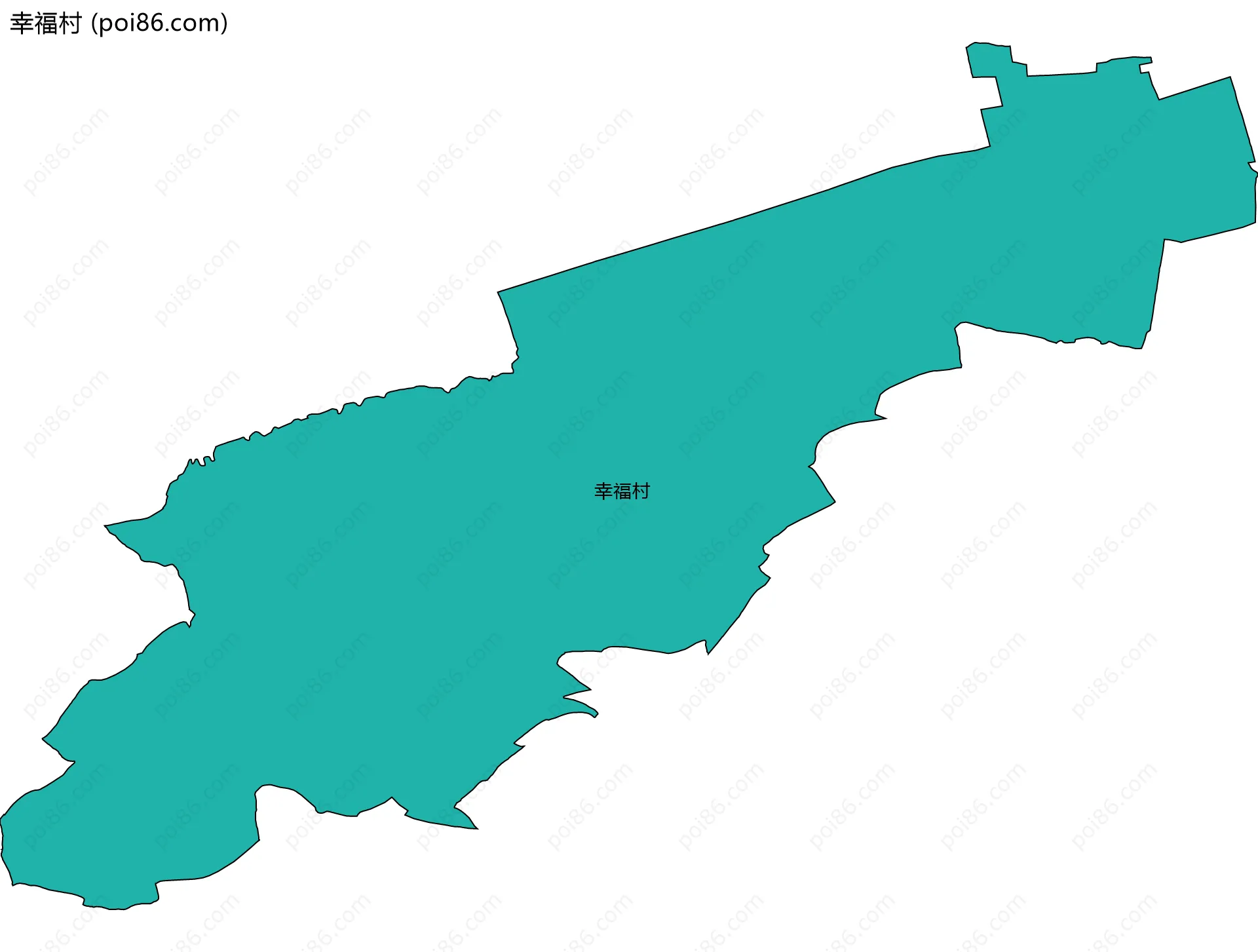 幸福村边界地图
