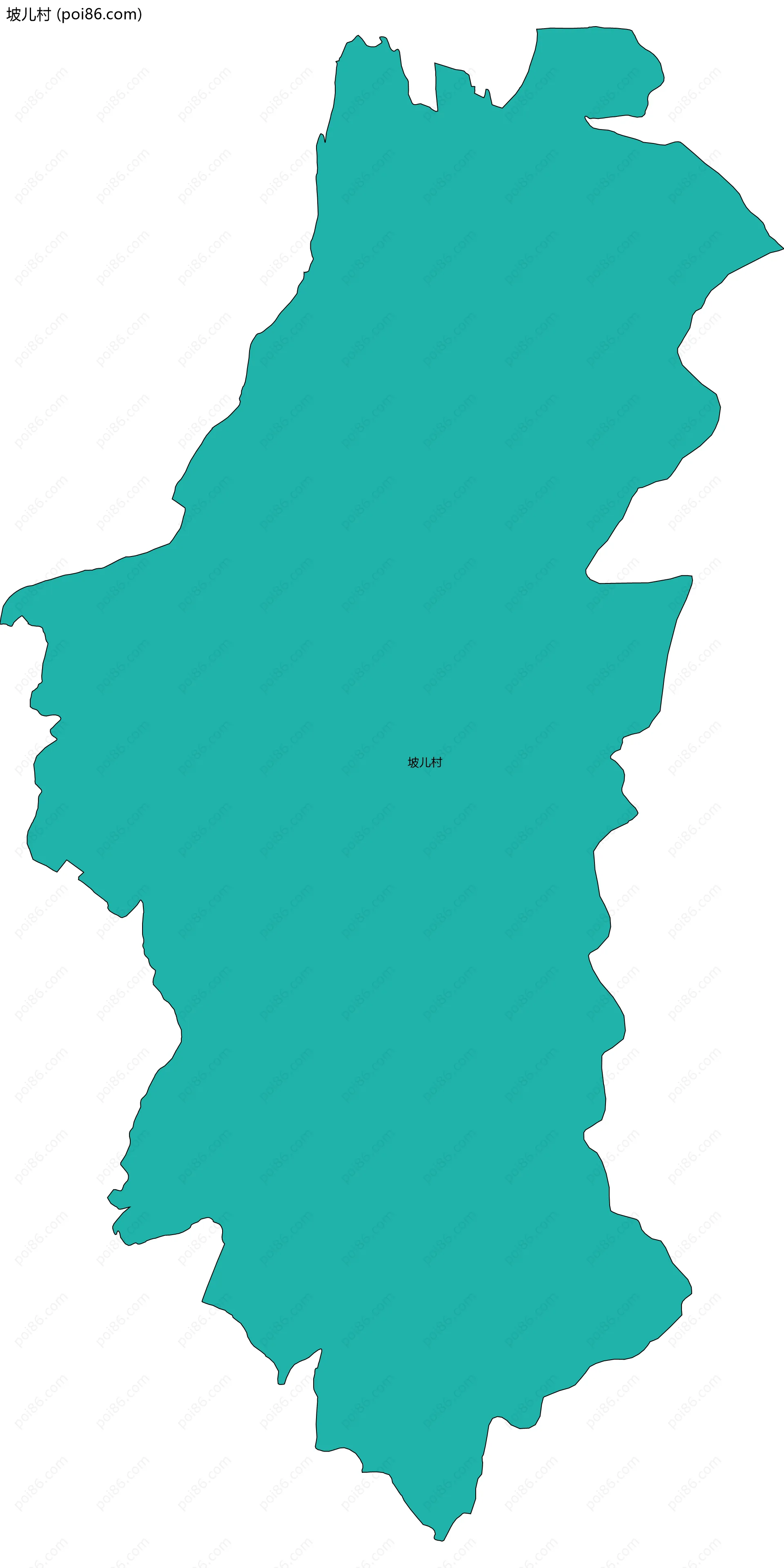 坡儿村边界地图