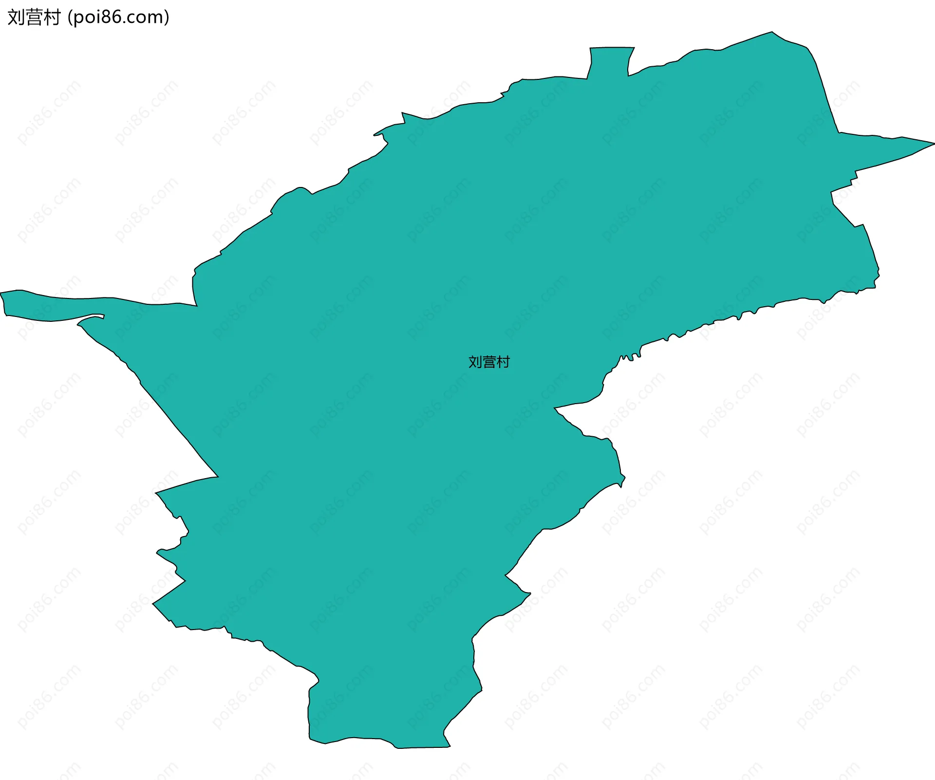 刘营村边界地图