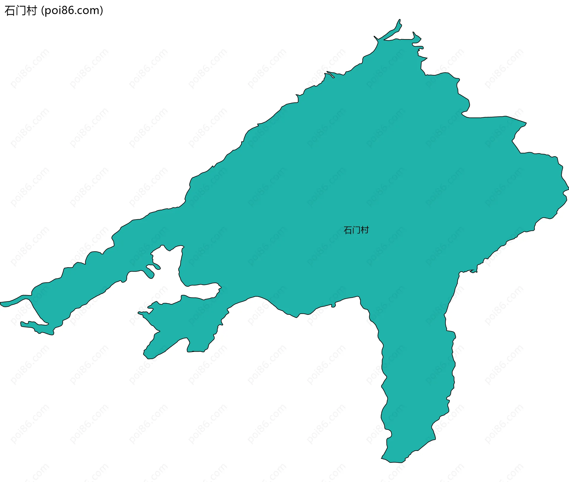 石门村边界地图