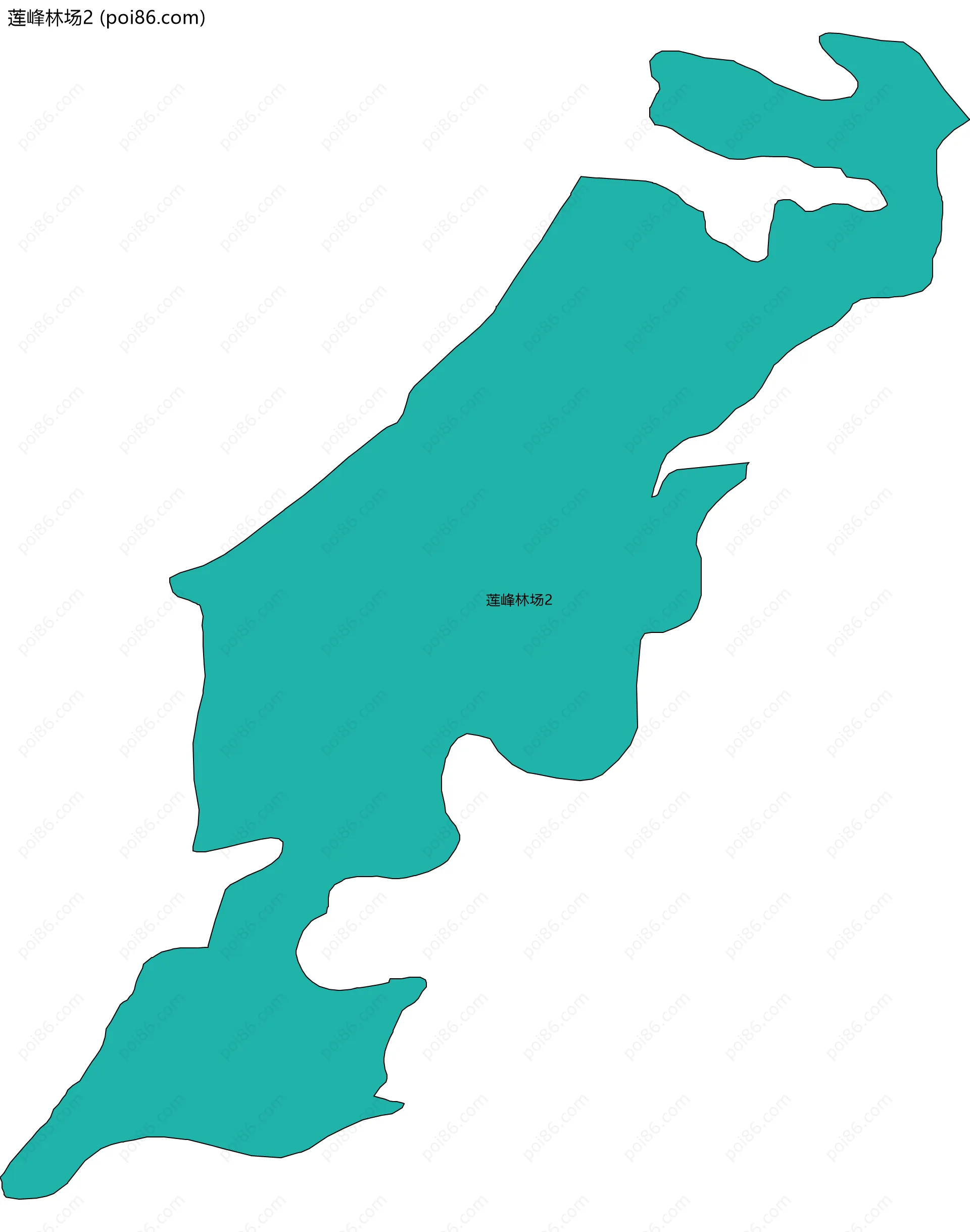 莲峰林场2边界地图