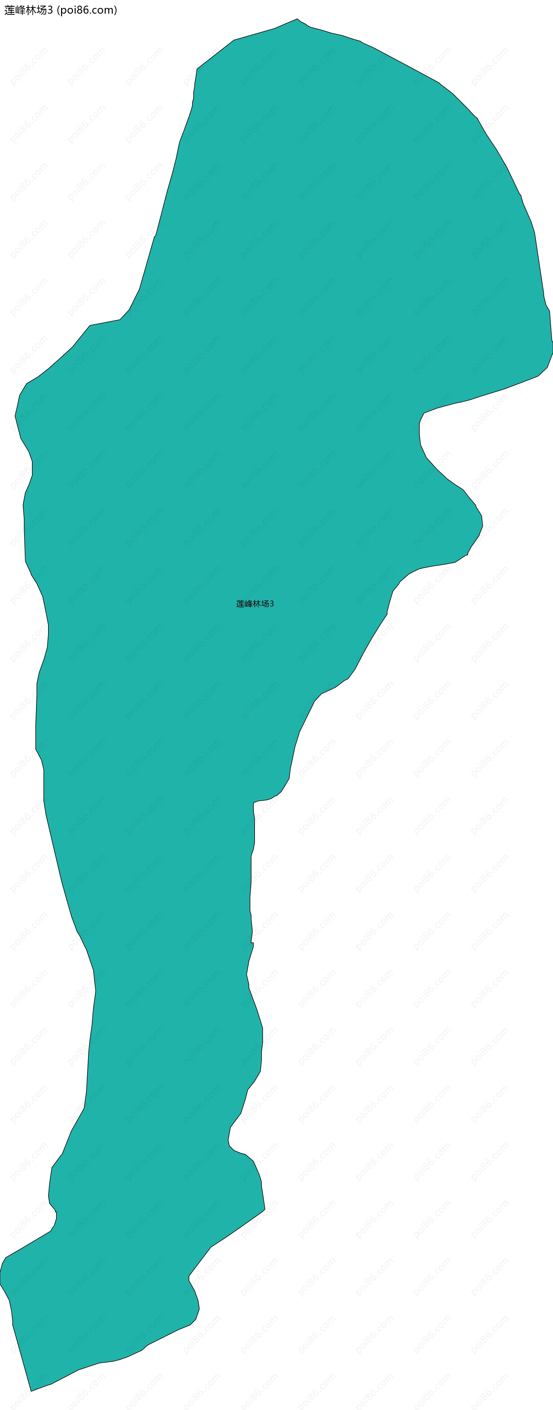 莲峰林场3边界地图