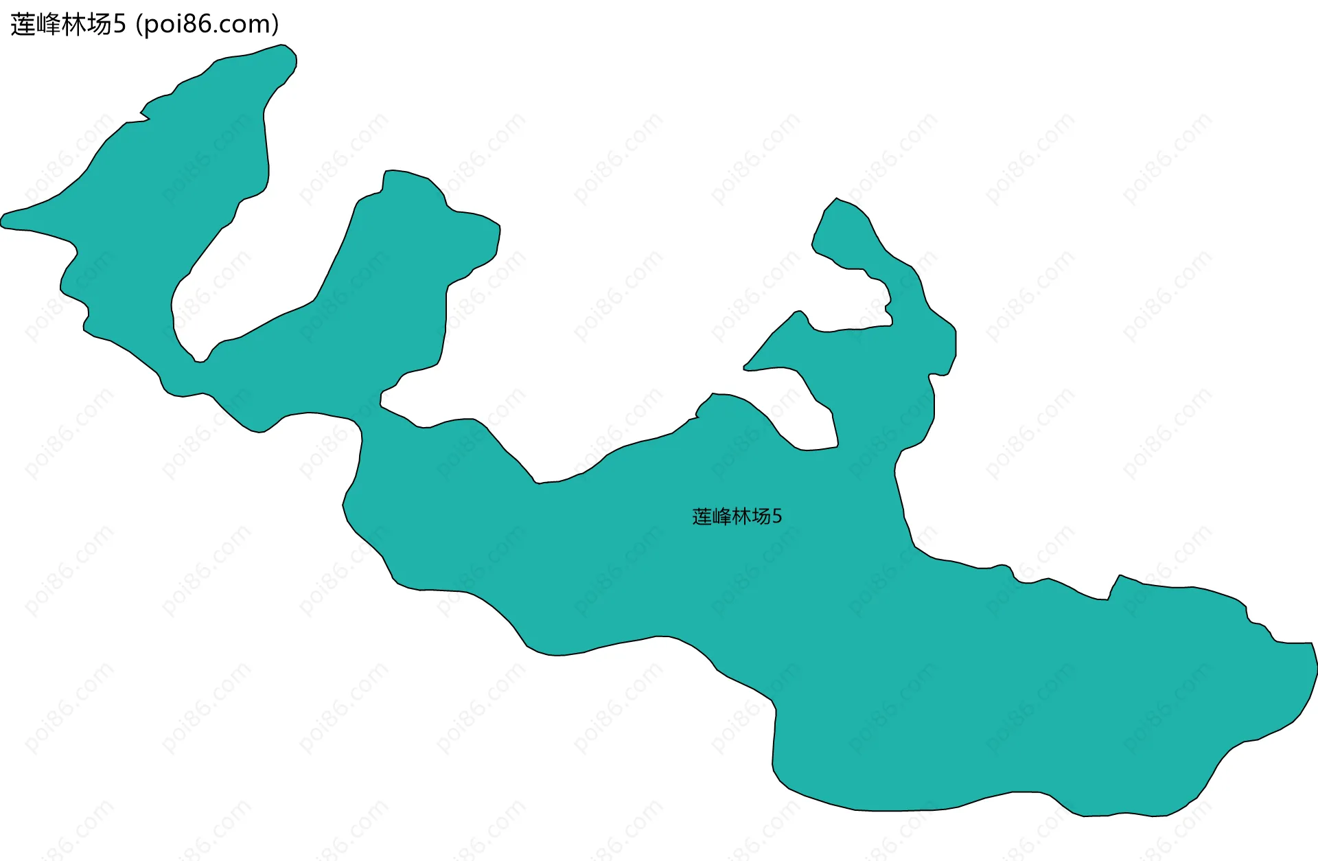 莲峰林场5边界地图
